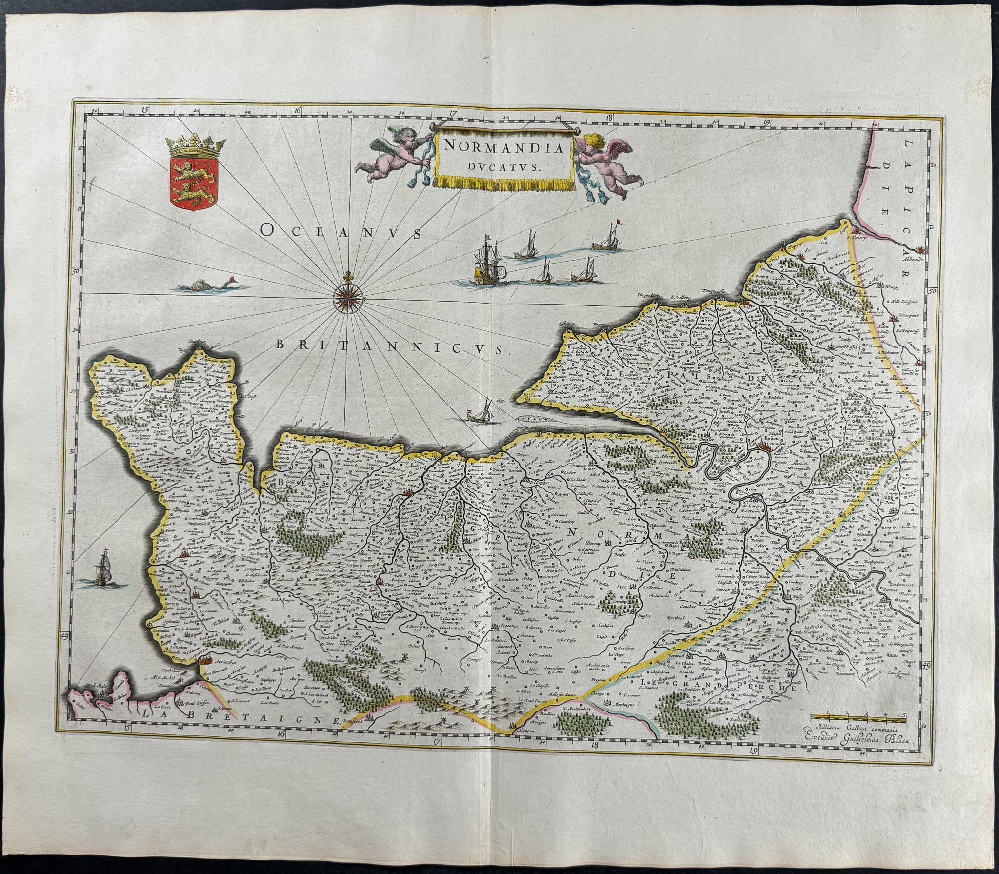 Map of France: Normandy