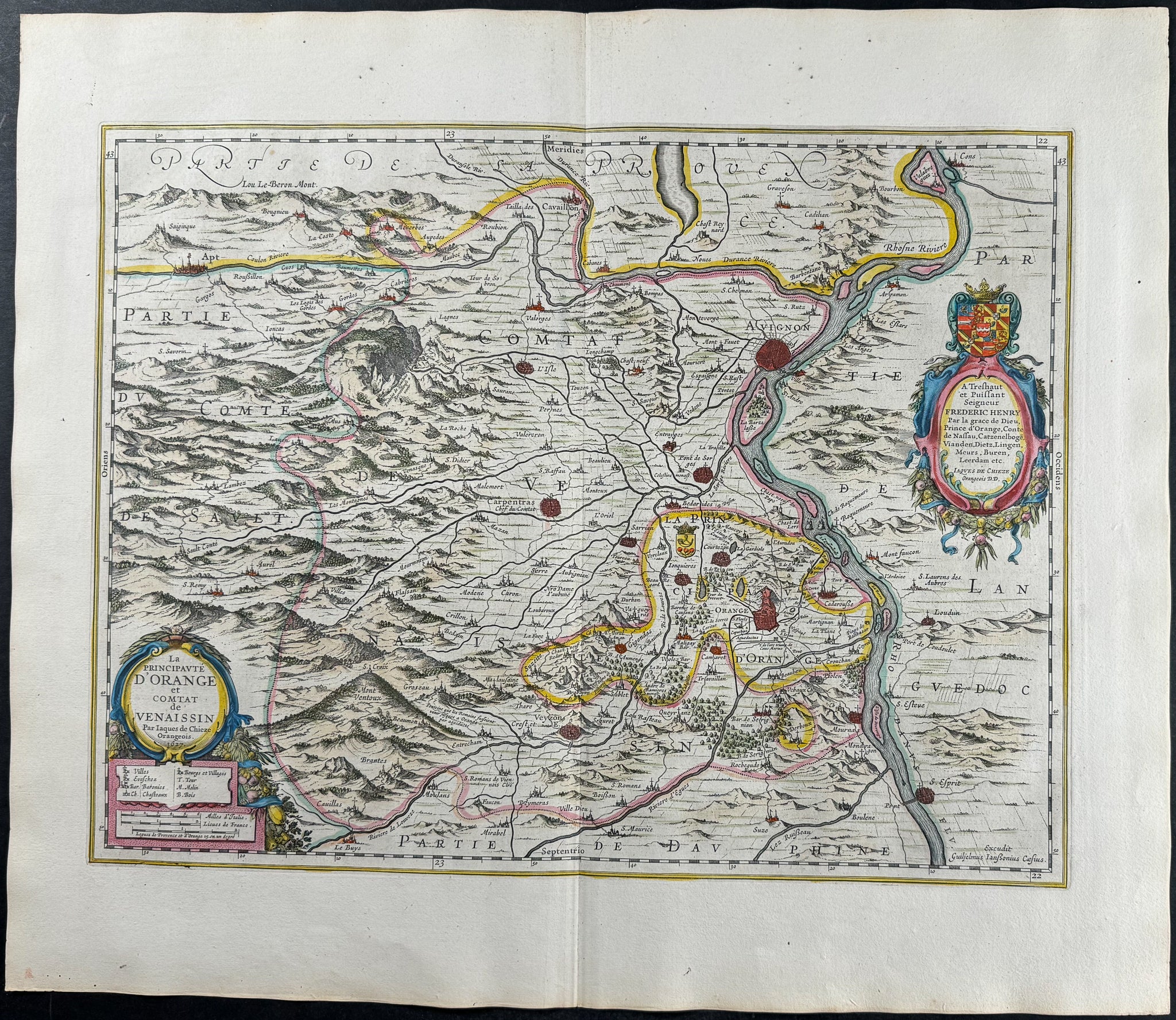 Map of France: Orange
