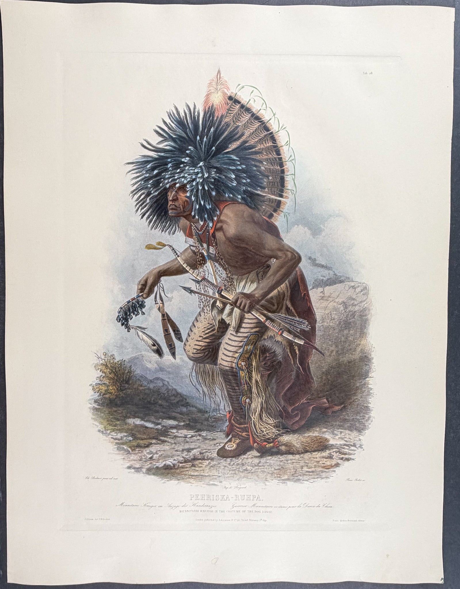 Pehriska-Ruhpa, Moennitarri Warrior in the Costume of the Dog Danse