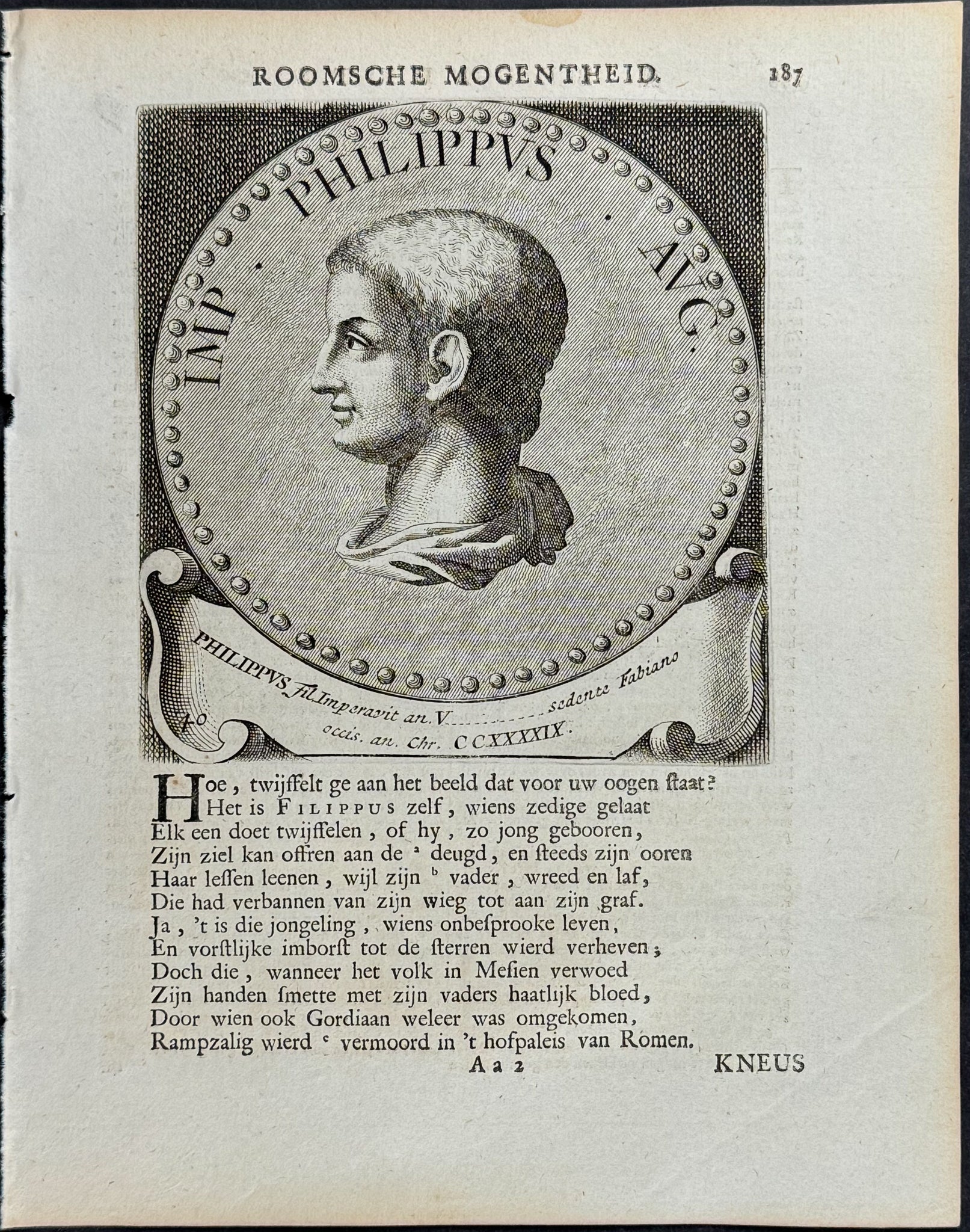 Portrait of Roman Caesar or Emperor: Philippus