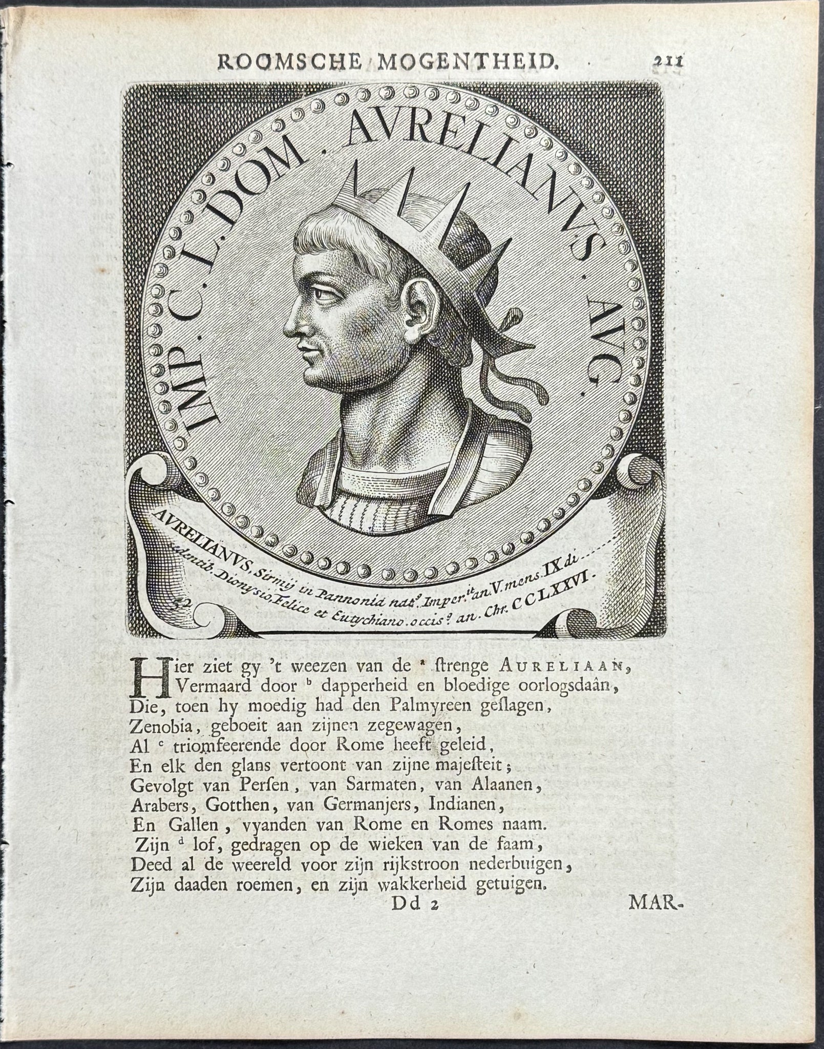 Portrait of Roman Caesar or Emperor: Aurelianus