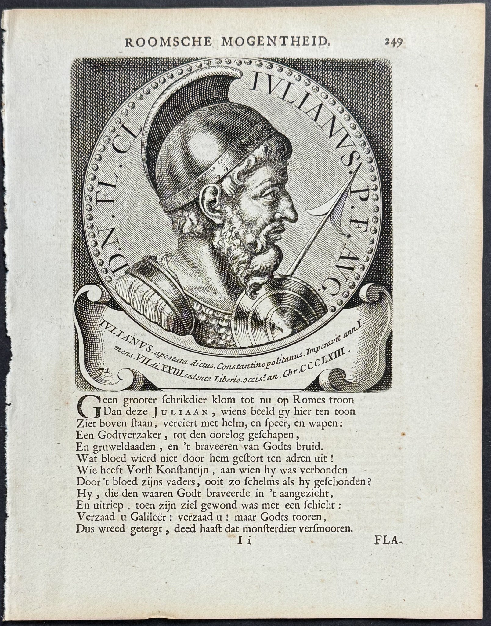 Portrait of Roman Caesar or Emperor: Julianus