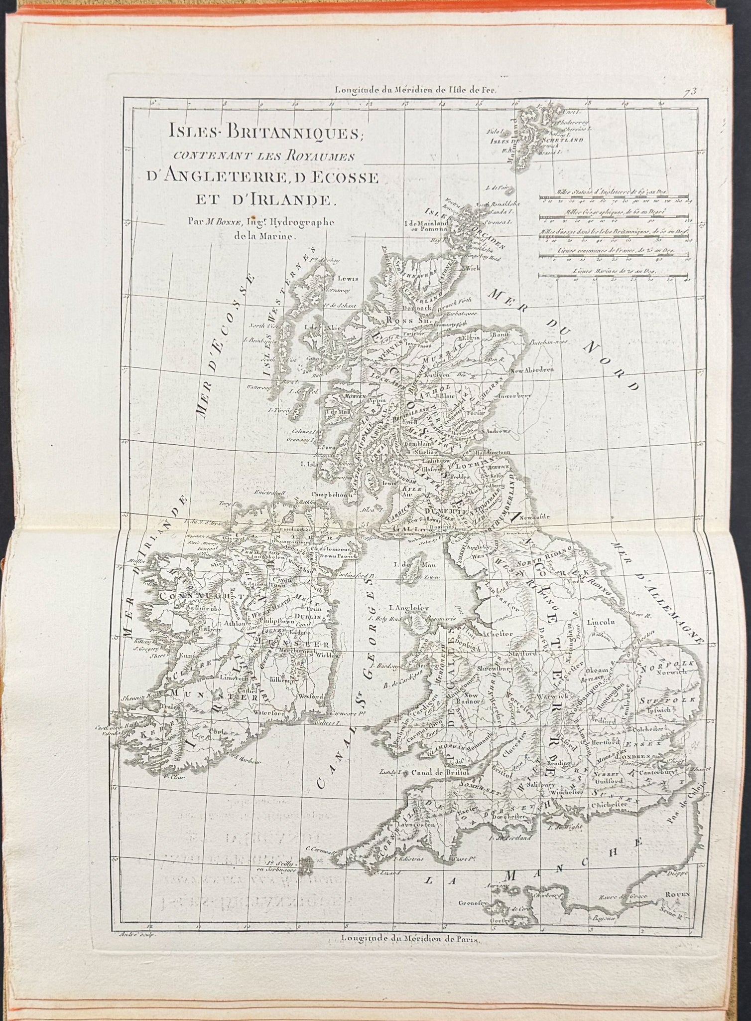 Bonne & Desmarest's Atlas Encyclopedique - Two Volumes with 140 Engraved Maps & 2 Frontispieces