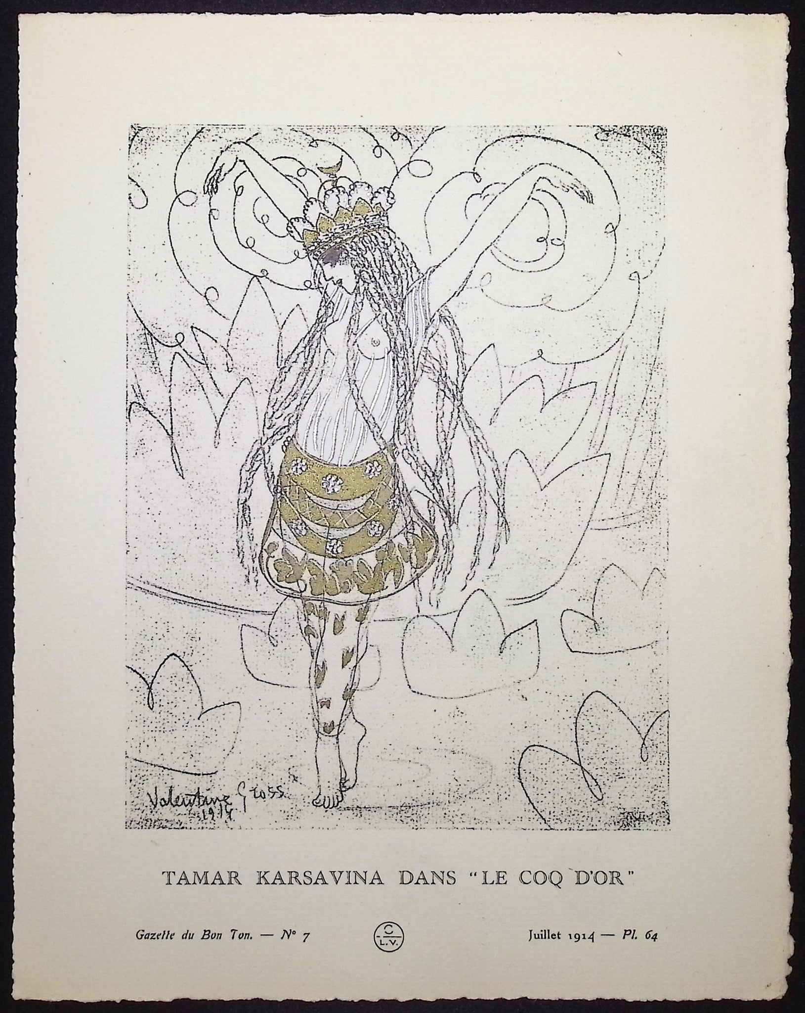 Tamar Karsavina dans "Le Coq D'Or"