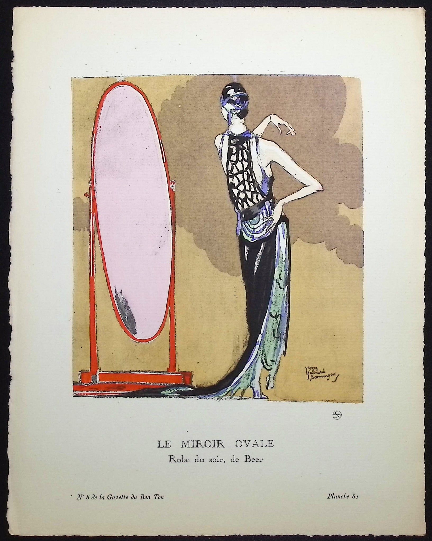 Le Miroir Ovale - Robe du soir, de Beer