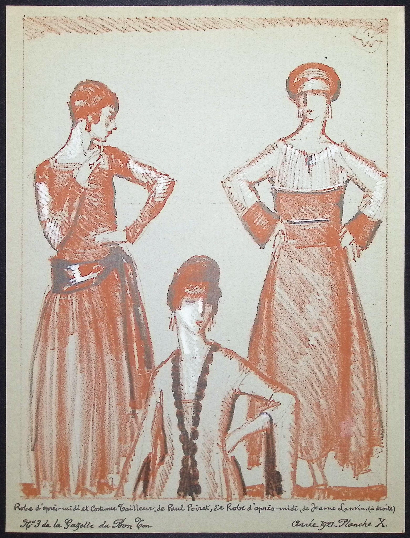 Robe d'apres-midi et Costume Tailleur, de Paul Poiret