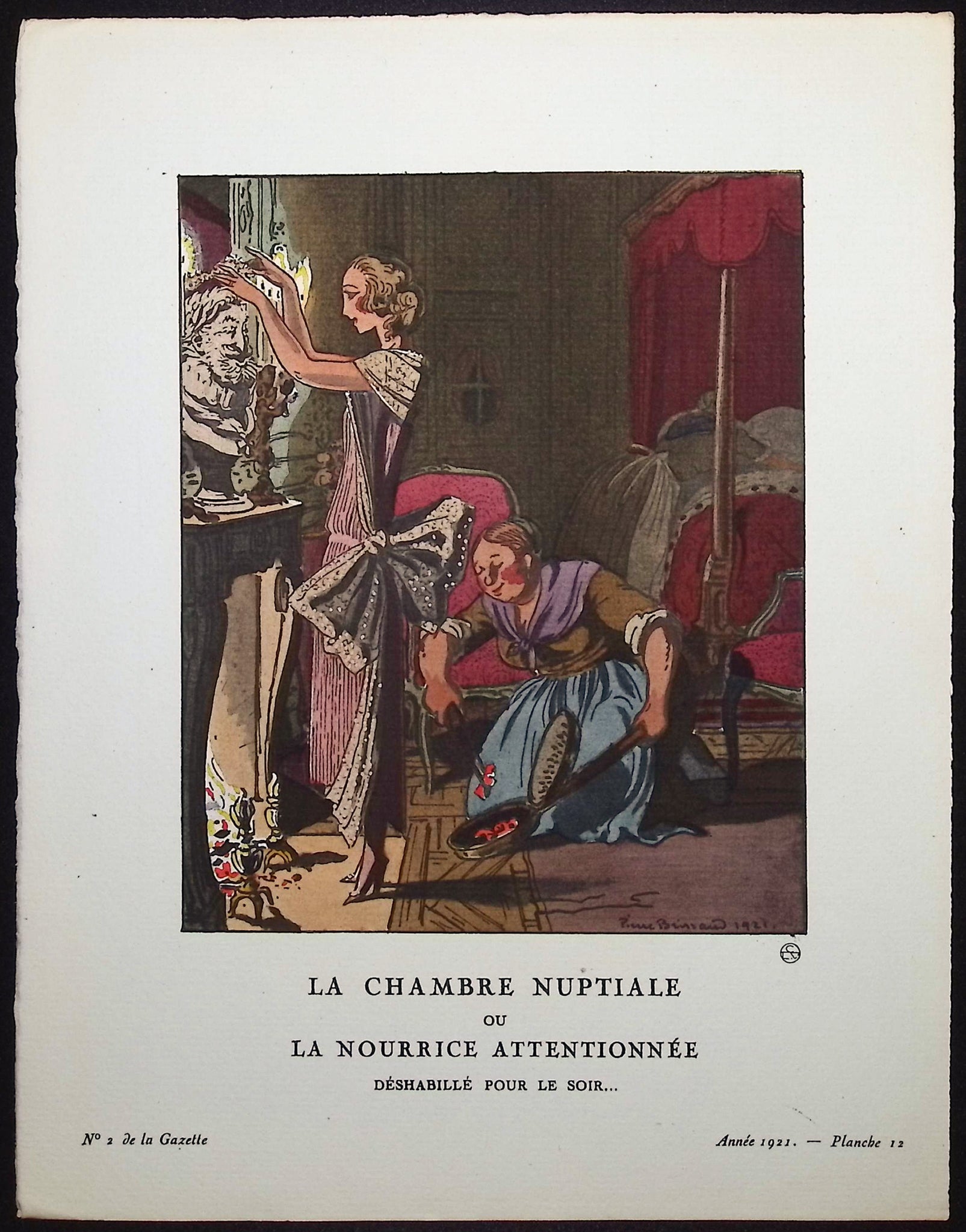 La Chambre Nuptiale ou La Nourrice Attentionnee - Deshabille pour le soir…