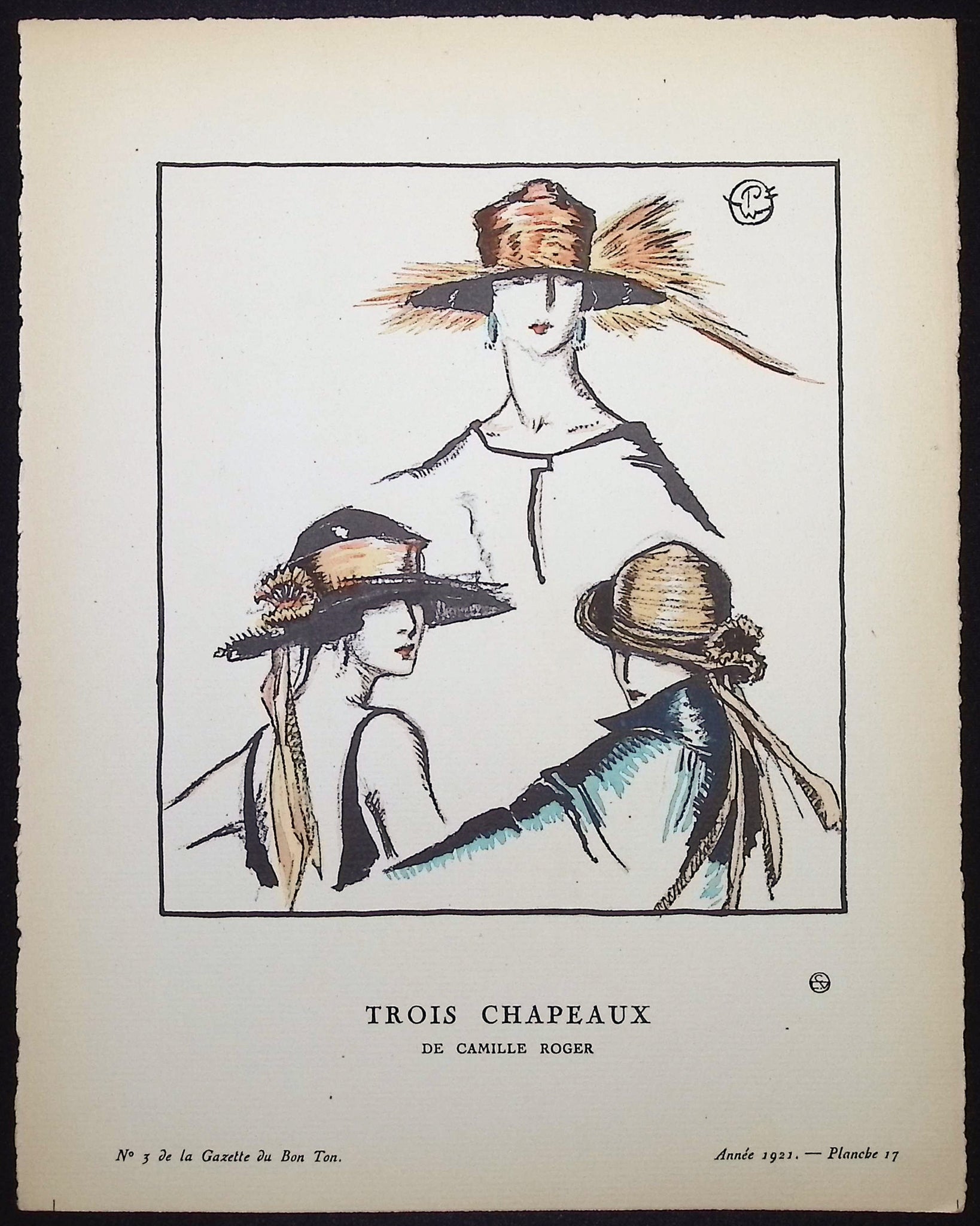 Trois Chapeaux - De Camille Roger