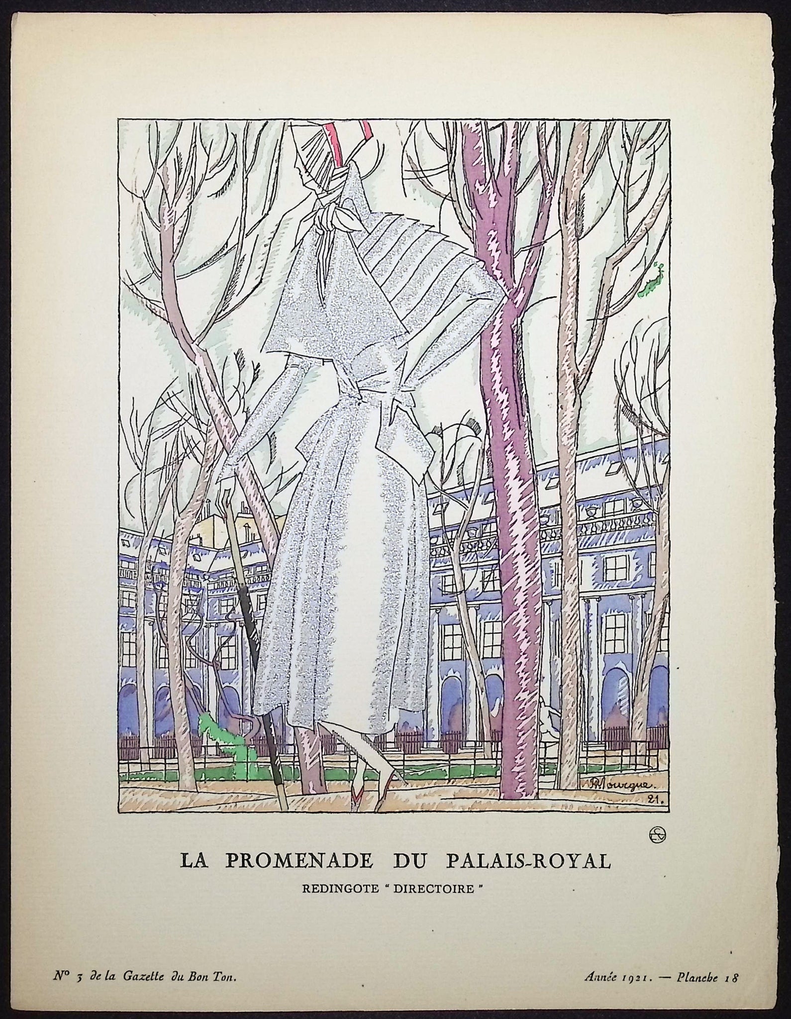 La Promenade du Palais-Royal - Redingote "Directoire"