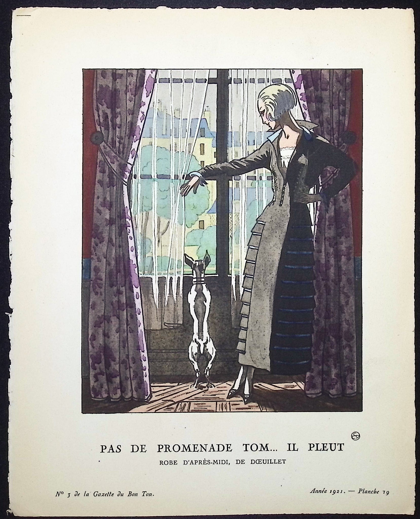 Pas de Promenade Tom… Il Pleut - Robe d'apres-midi, de Doeuillet