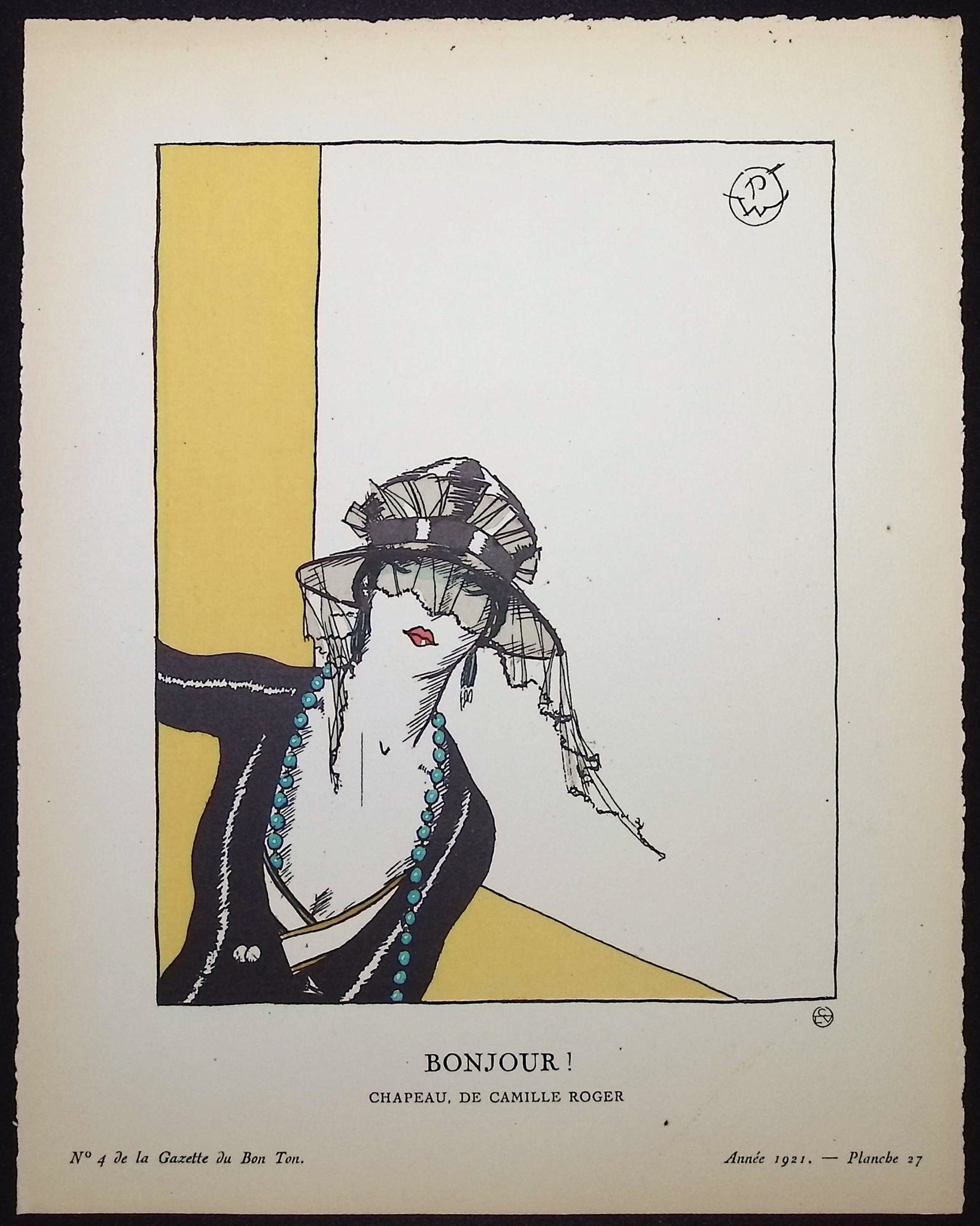 Bonjour! - Chapeau de Camille Roger