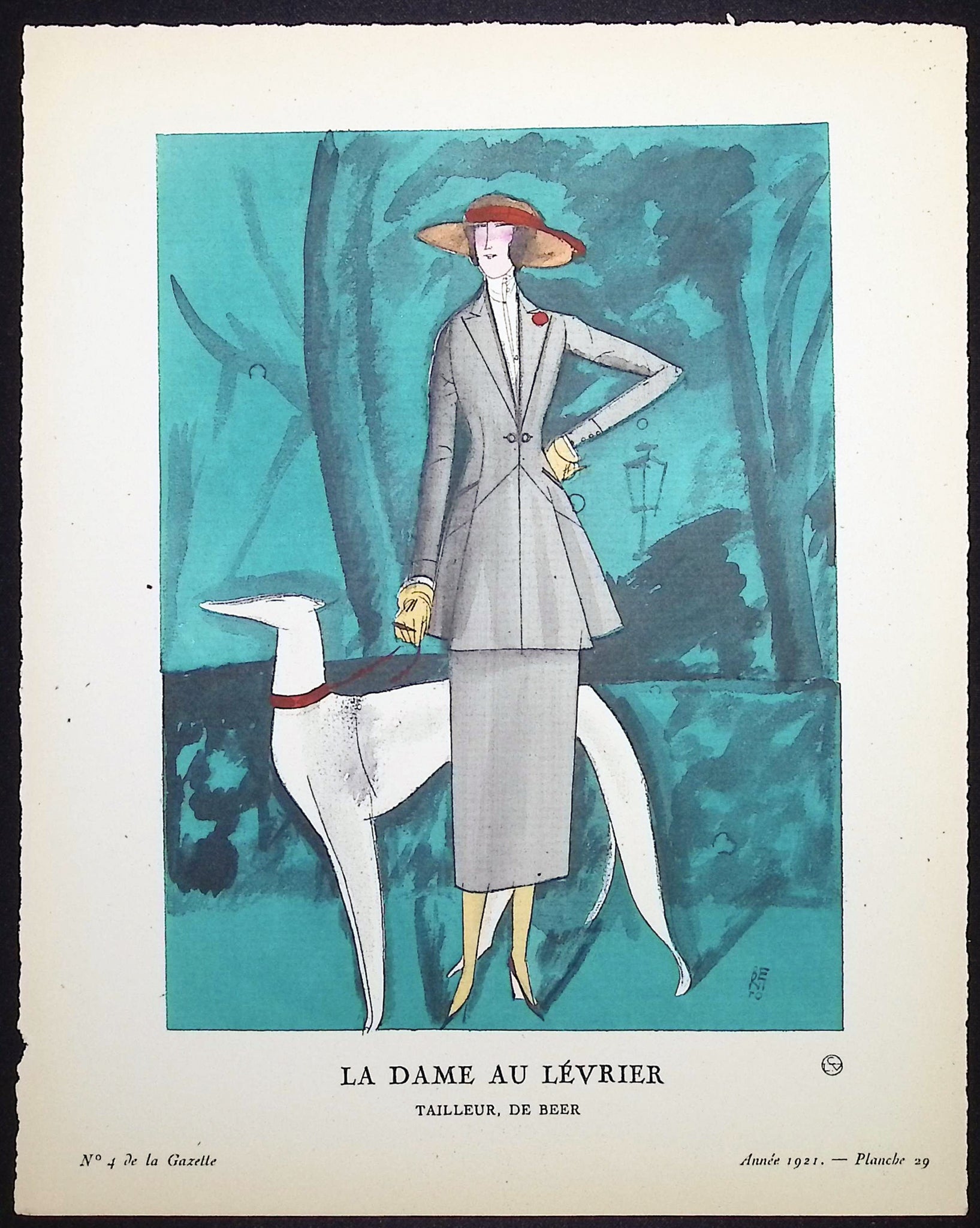 La Dame au Levrier - Tailleur de Beer
