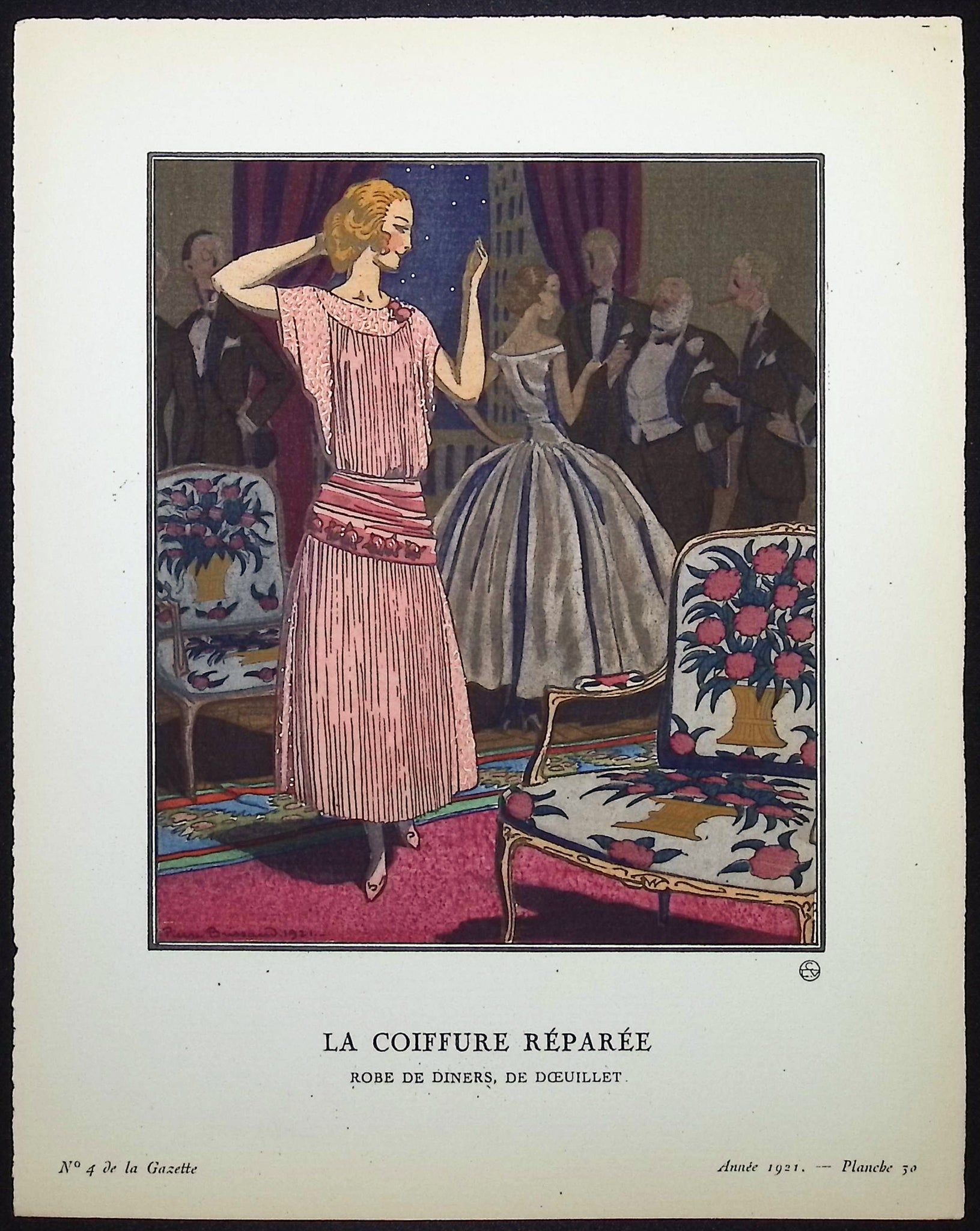 La Coiffure Reparee - Robe de Diners de Doeuillet