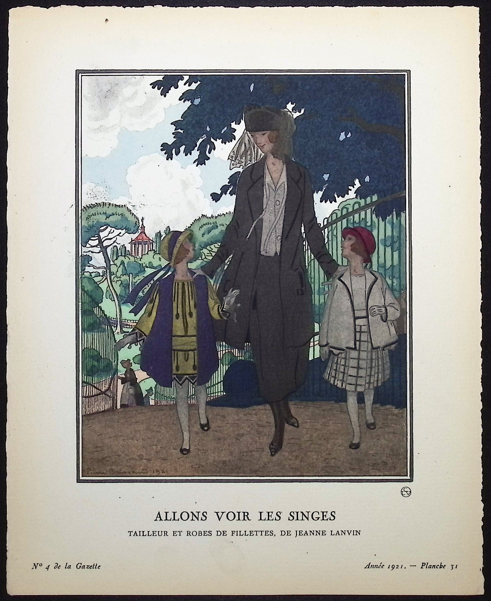 Allons Voir Les Singes - Tailleur et Robes de Fillettes de Jeanne Lanvin