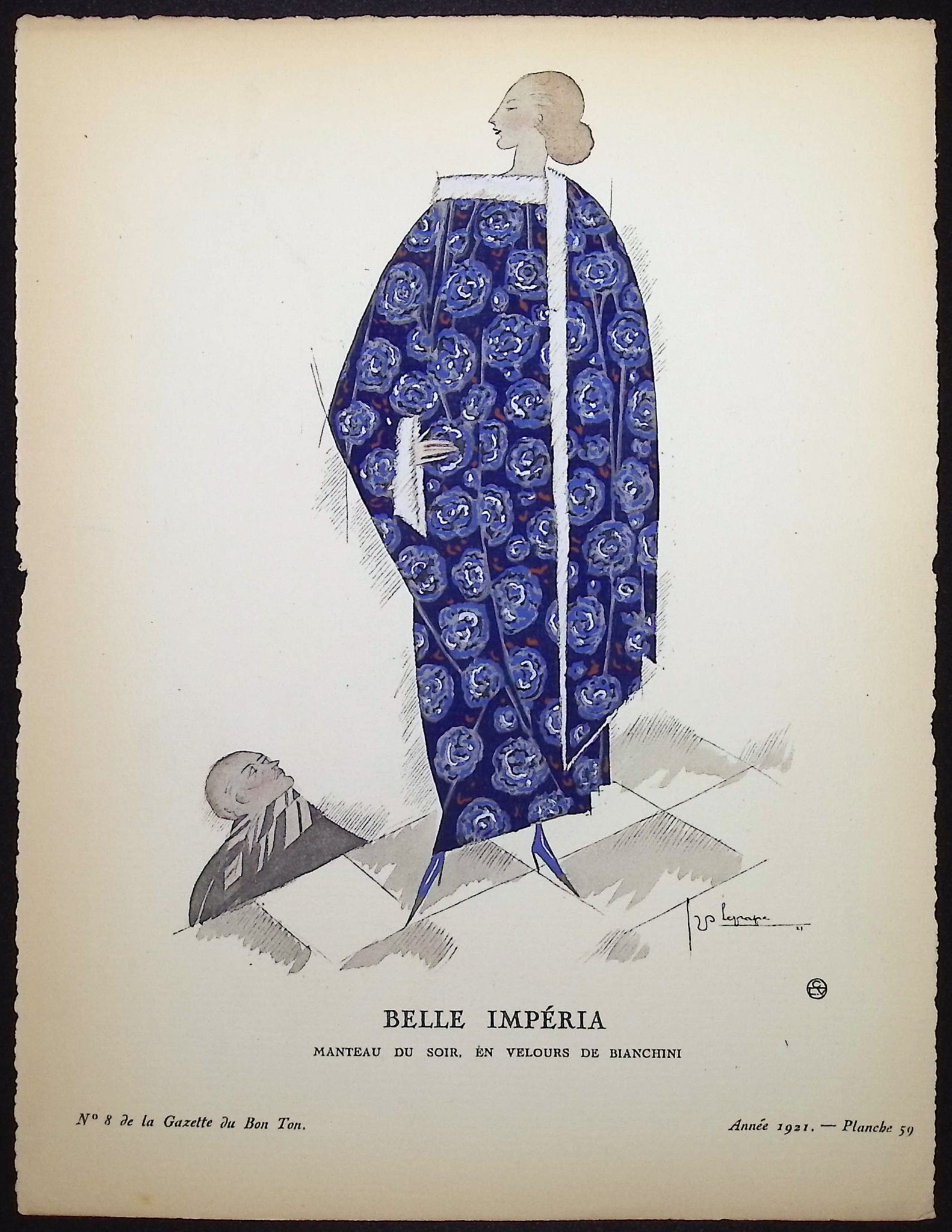 Belle Imperia - Manteau du soir en velours de Bianchini