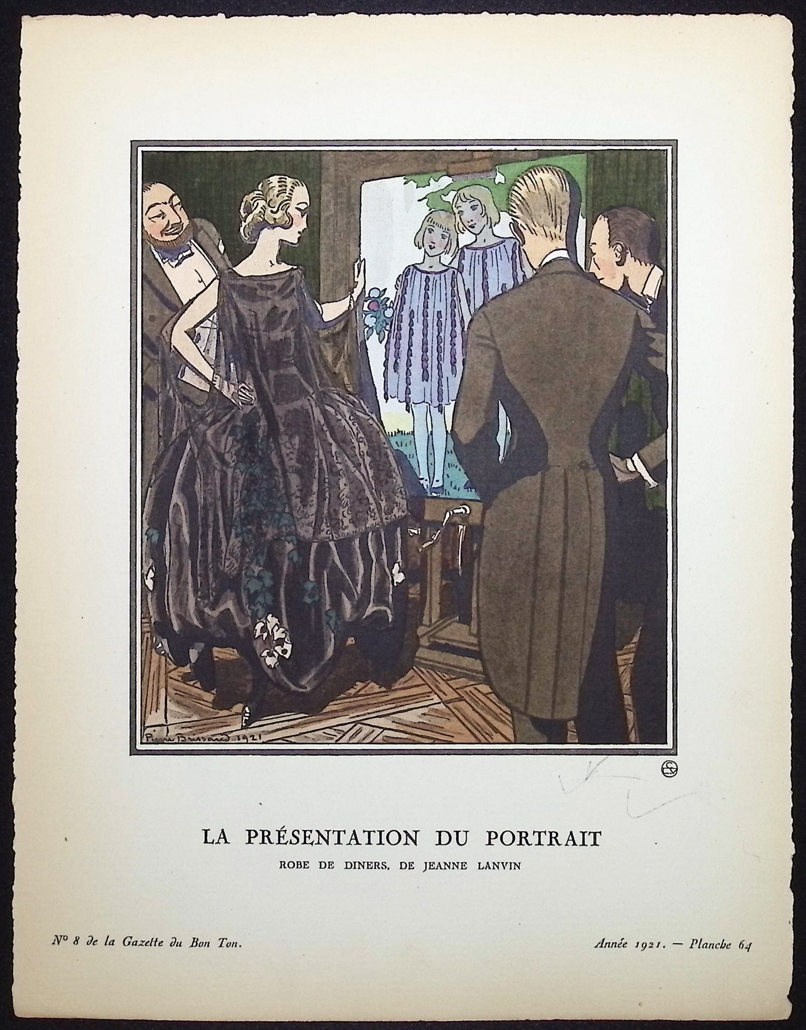La Presentation du Portrait - Robe de diners de Jeanne Lanvin
