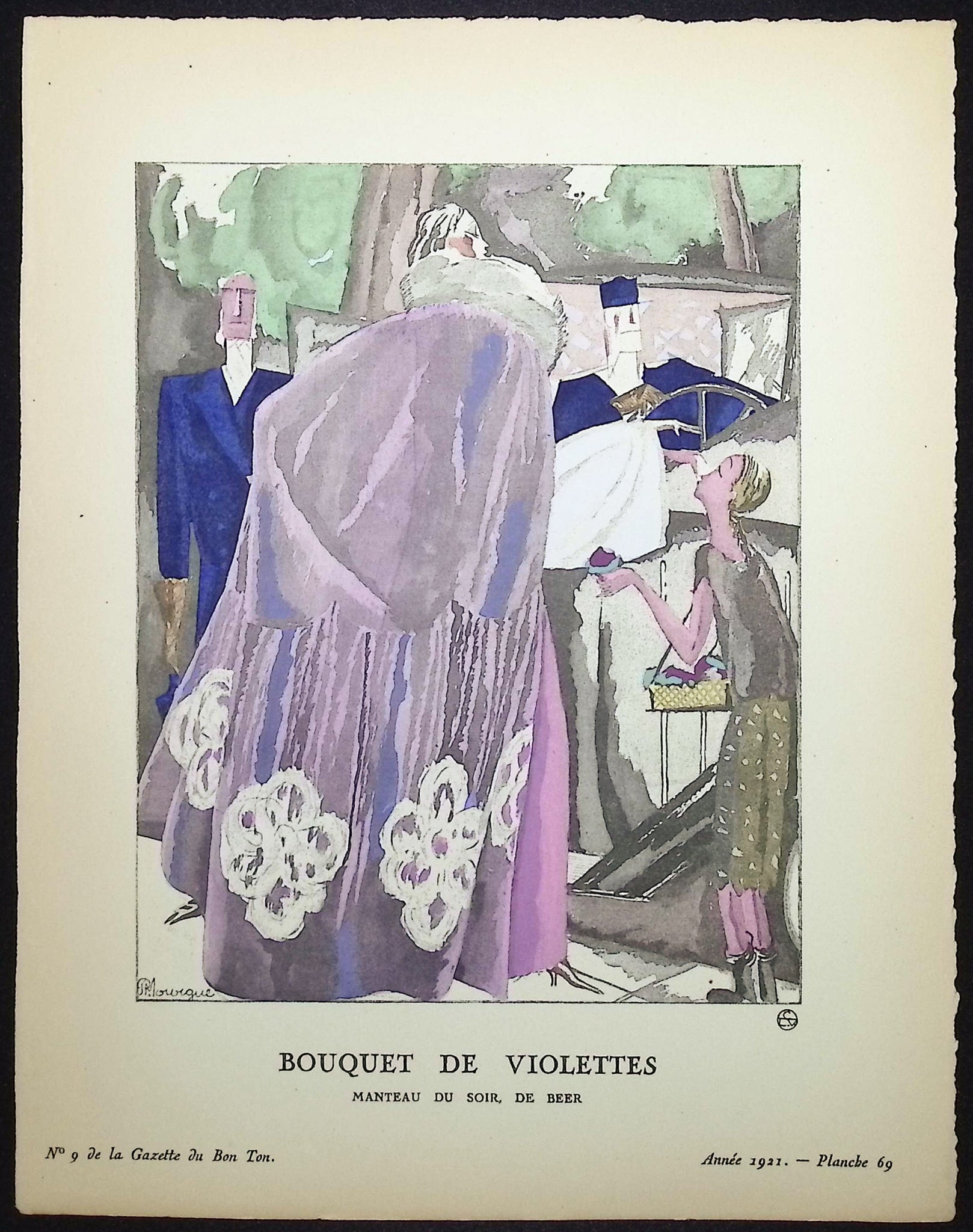 Bouquet de Violettes - Manteau du soir de Beer