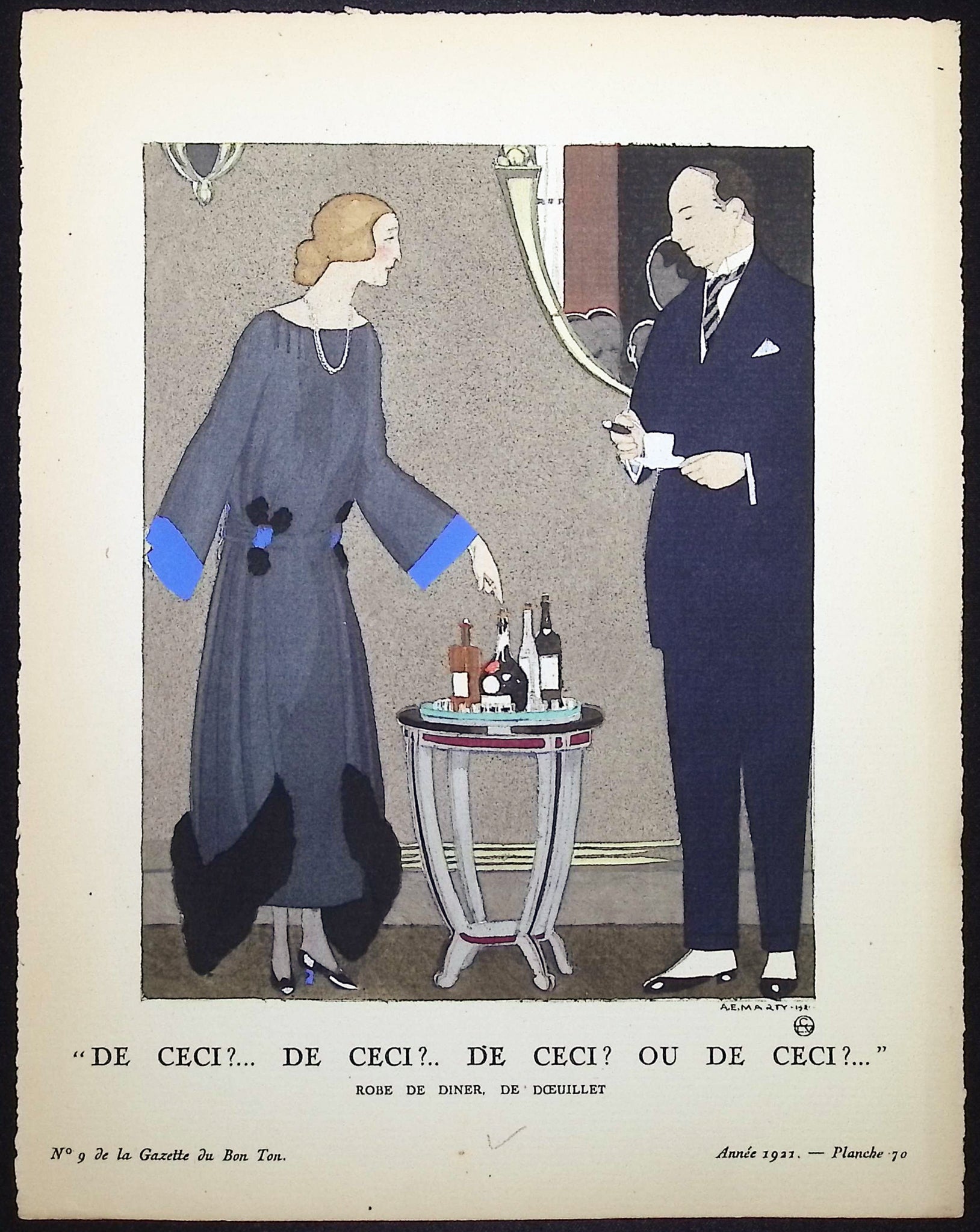 De Ceci?... De Ceci?... De Ceci?... Ou de Ceci?... - Robe de diner de Doeuillet