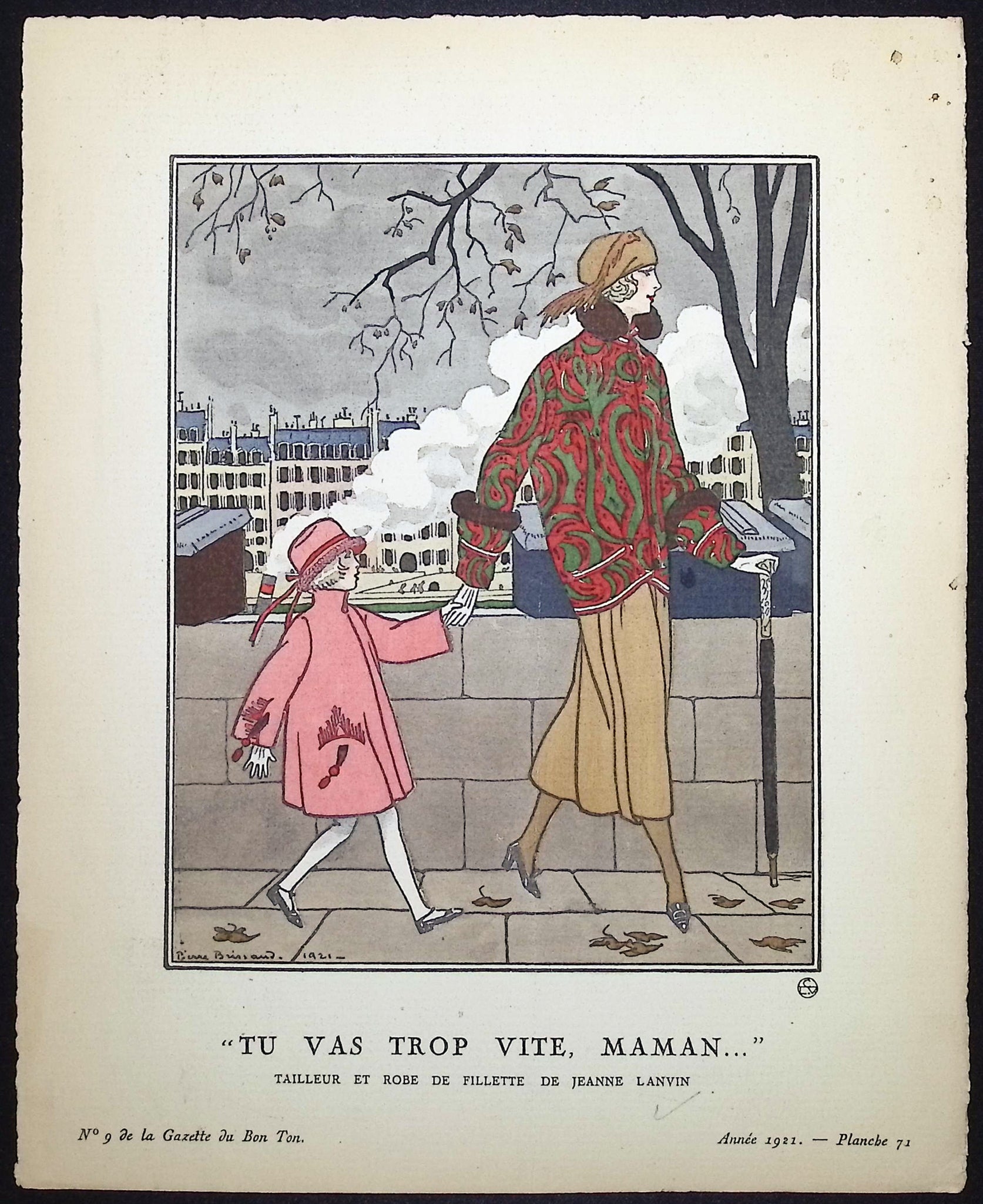 Tu Vas Trop Vite, Maman… - Tailleur et robe de Fillette de Jeanne Lanvin