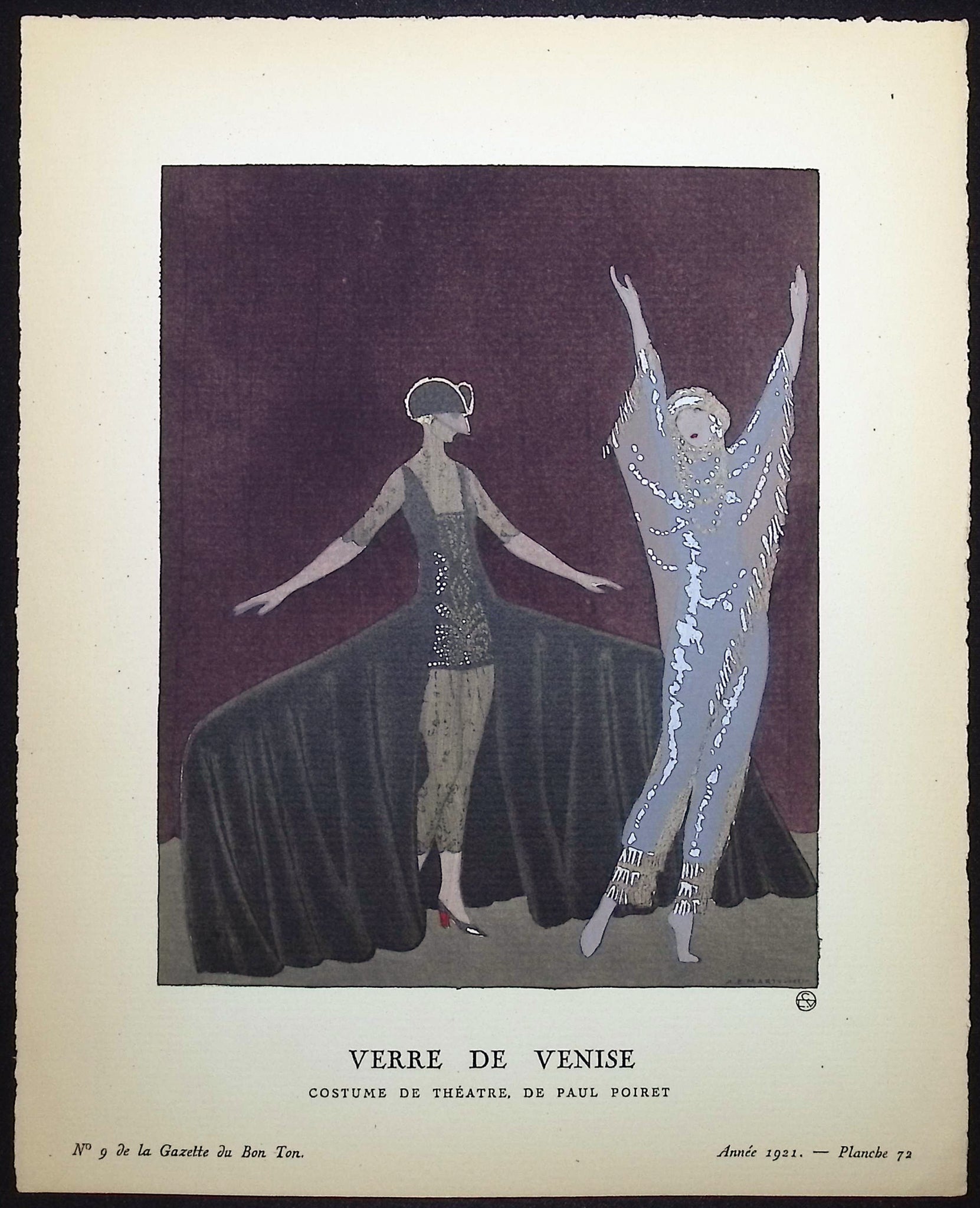 Verre de Venise - Costume de theatre de Paul Poiret