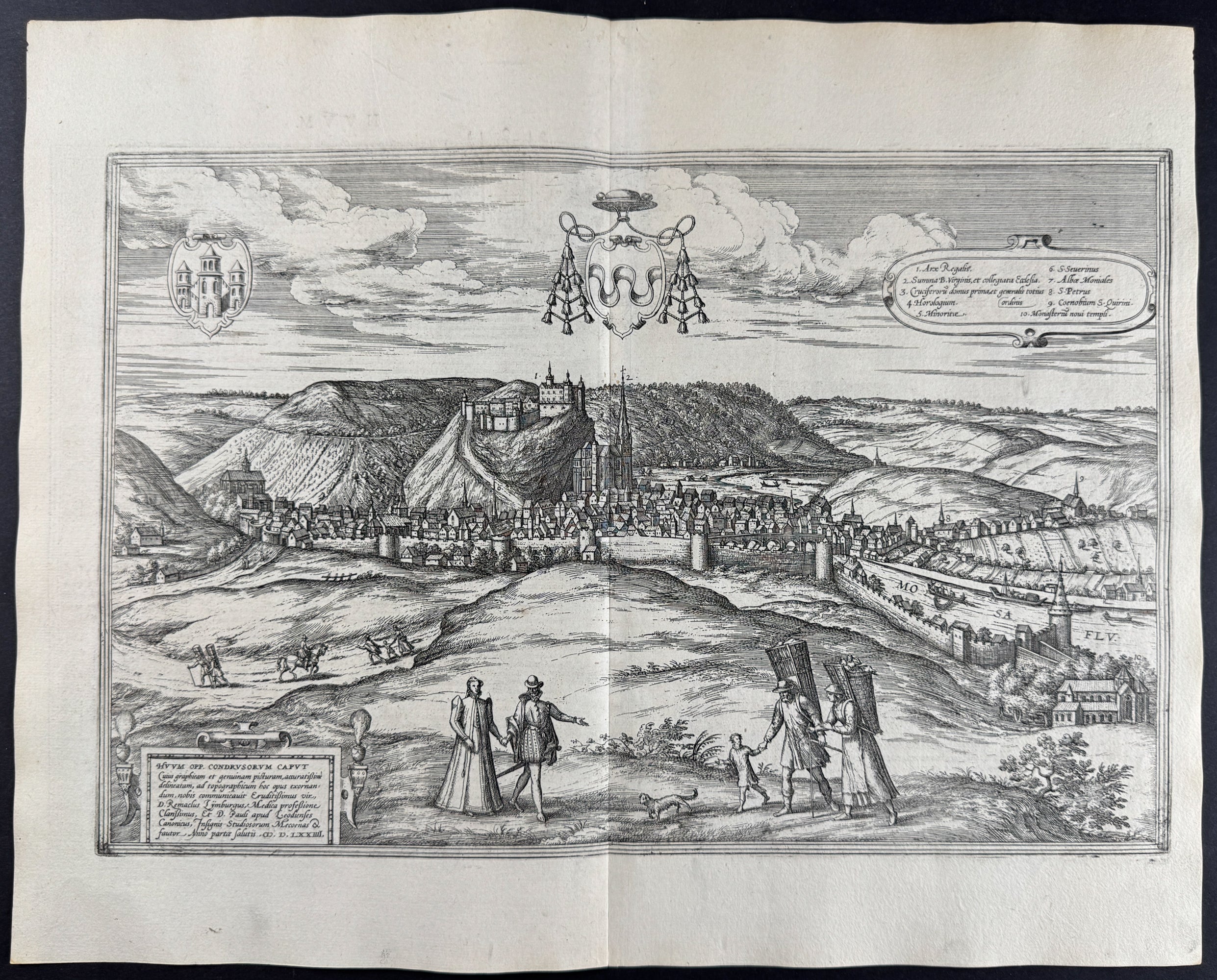 View of Huy, Belgium