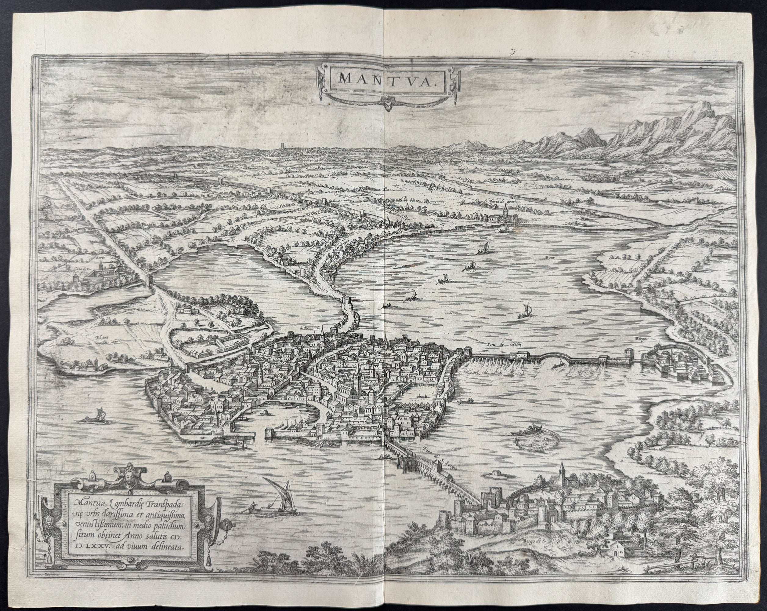 View of Mantua (Mantova), Italy