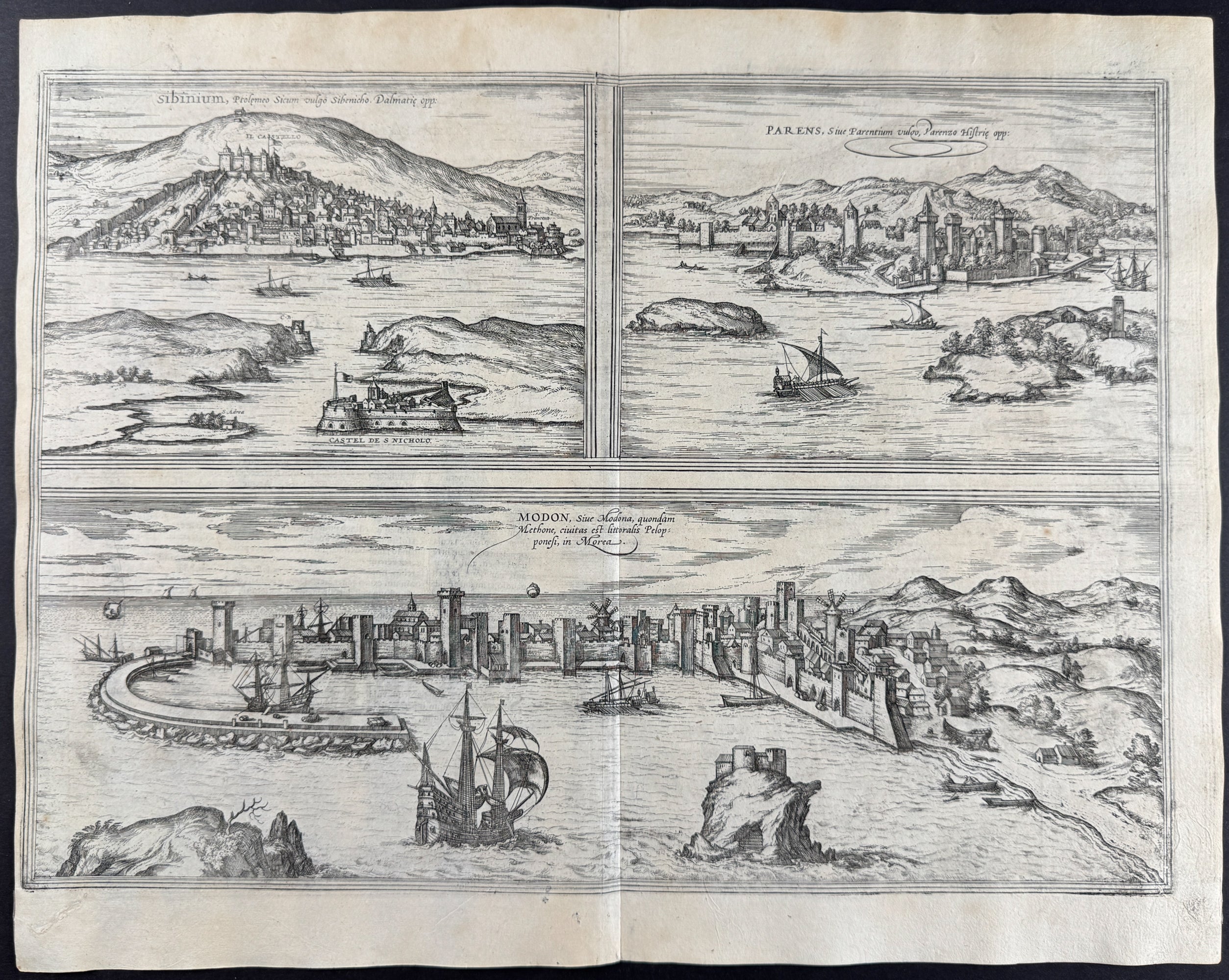 Views of Sibenik (Dalmation Town), Croatia; Porec, Dalmatia; & Methoni, Morea