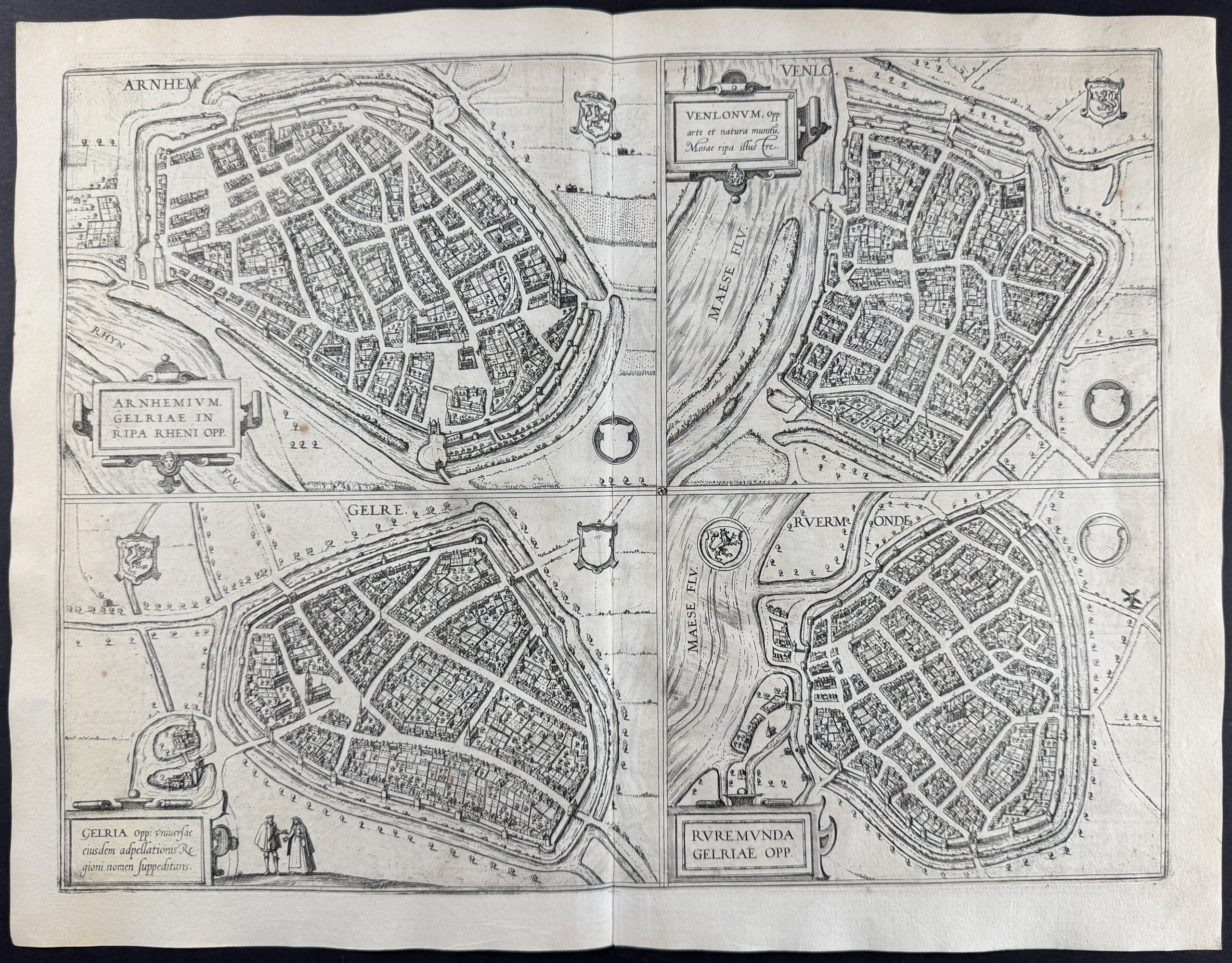 View of Netherlands: Arnheim, Geldern, Venlo & Ruhrmond