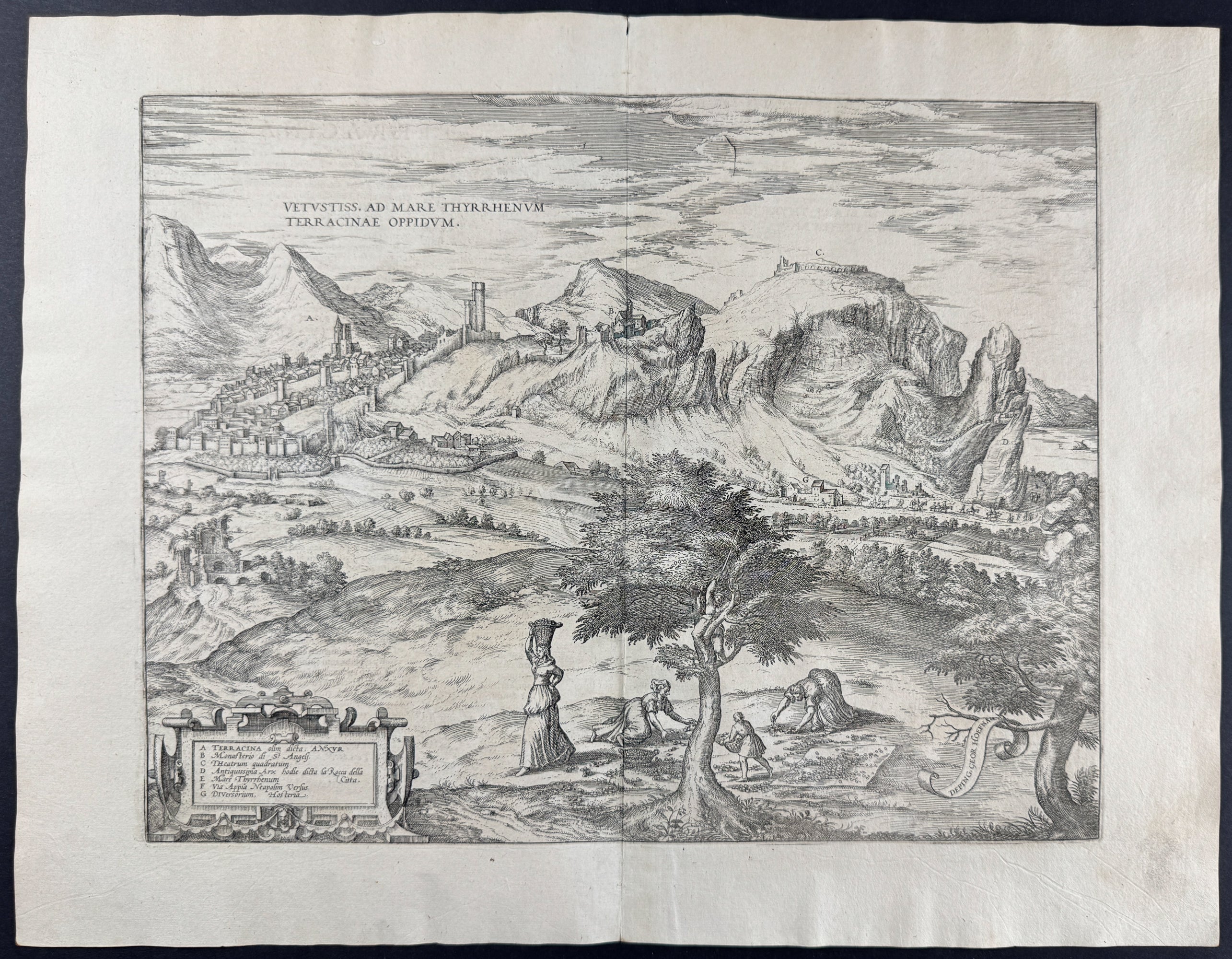 View of Terracina, Italy