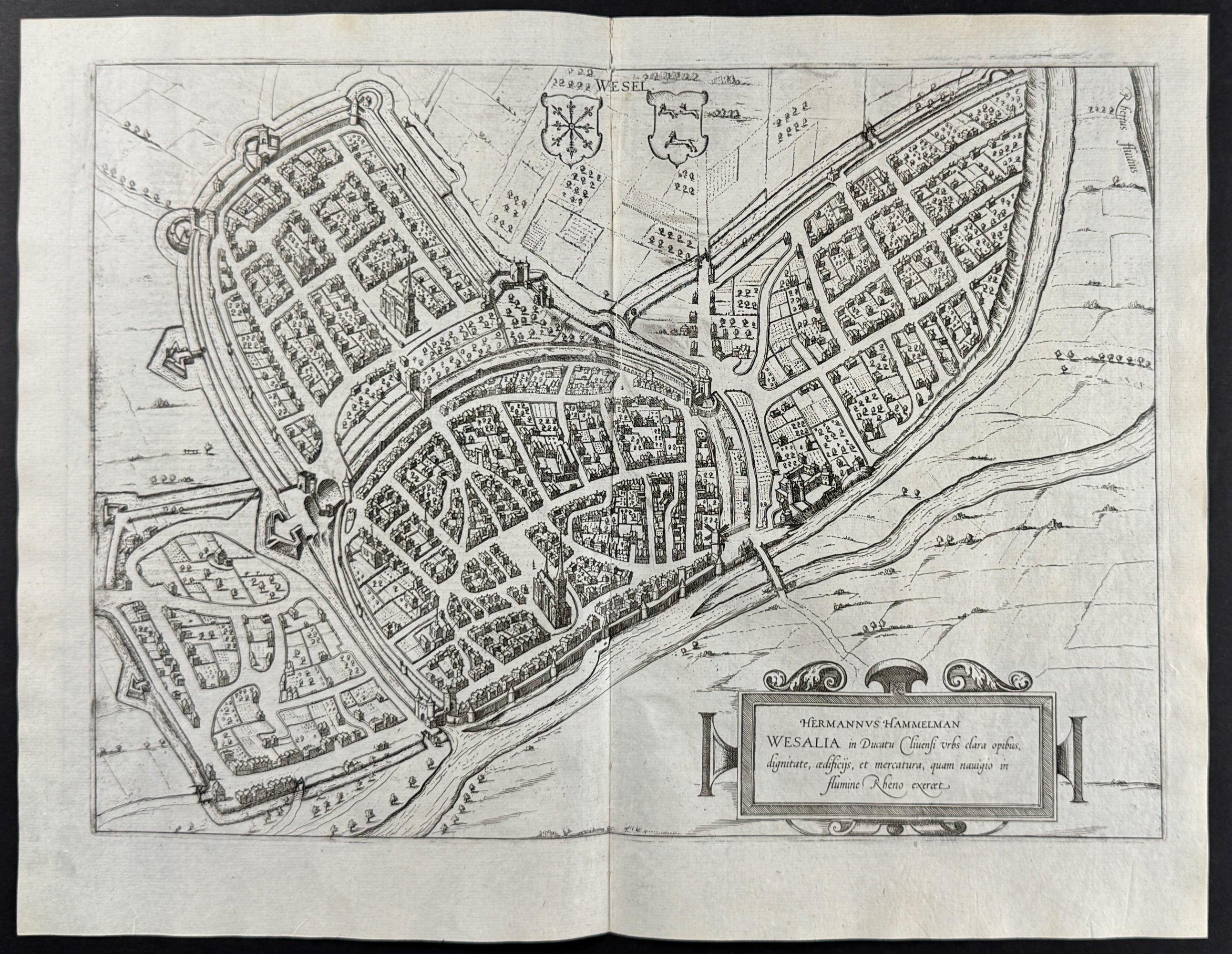 View of Wesel, Germany