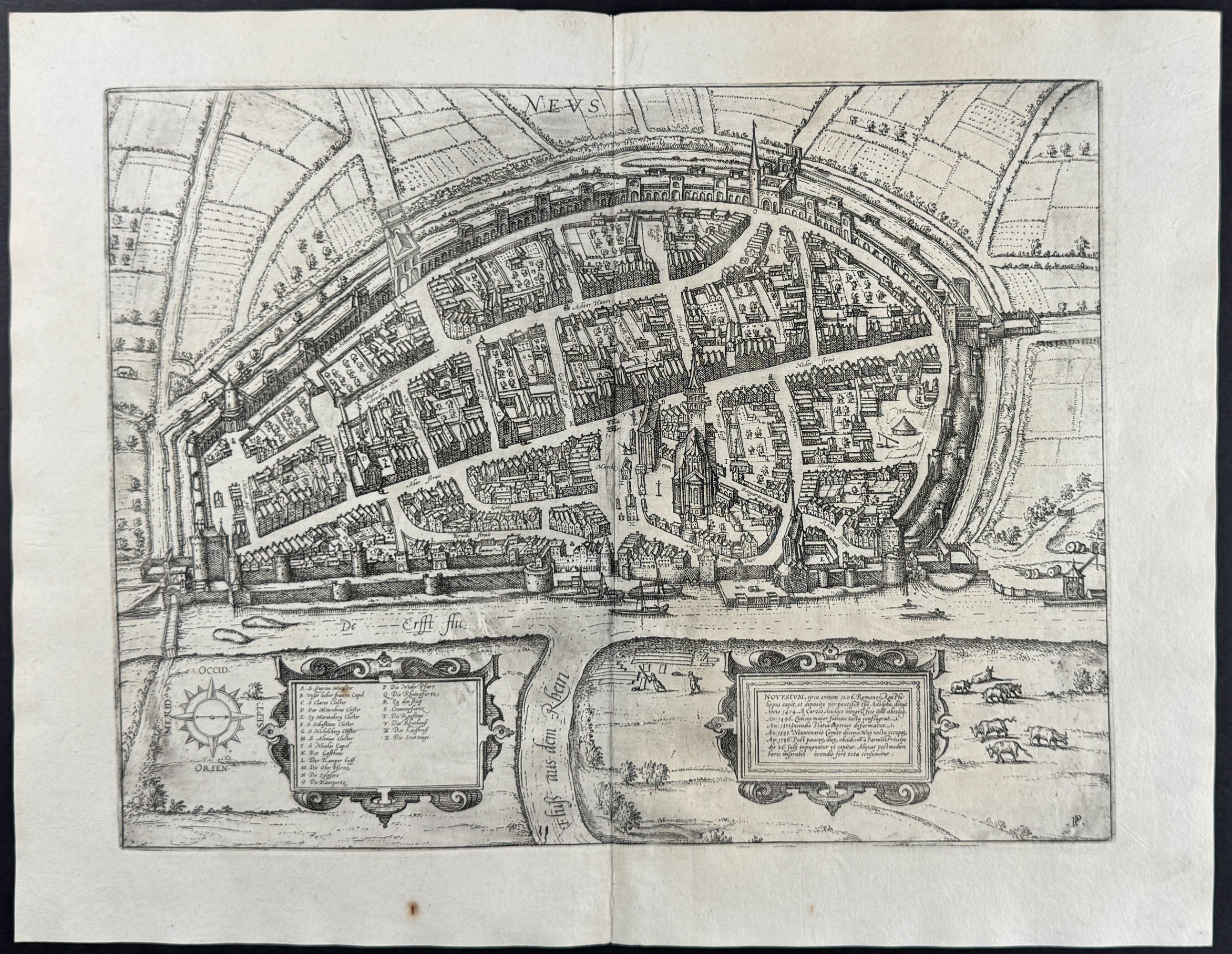 View of Neuss, Germany