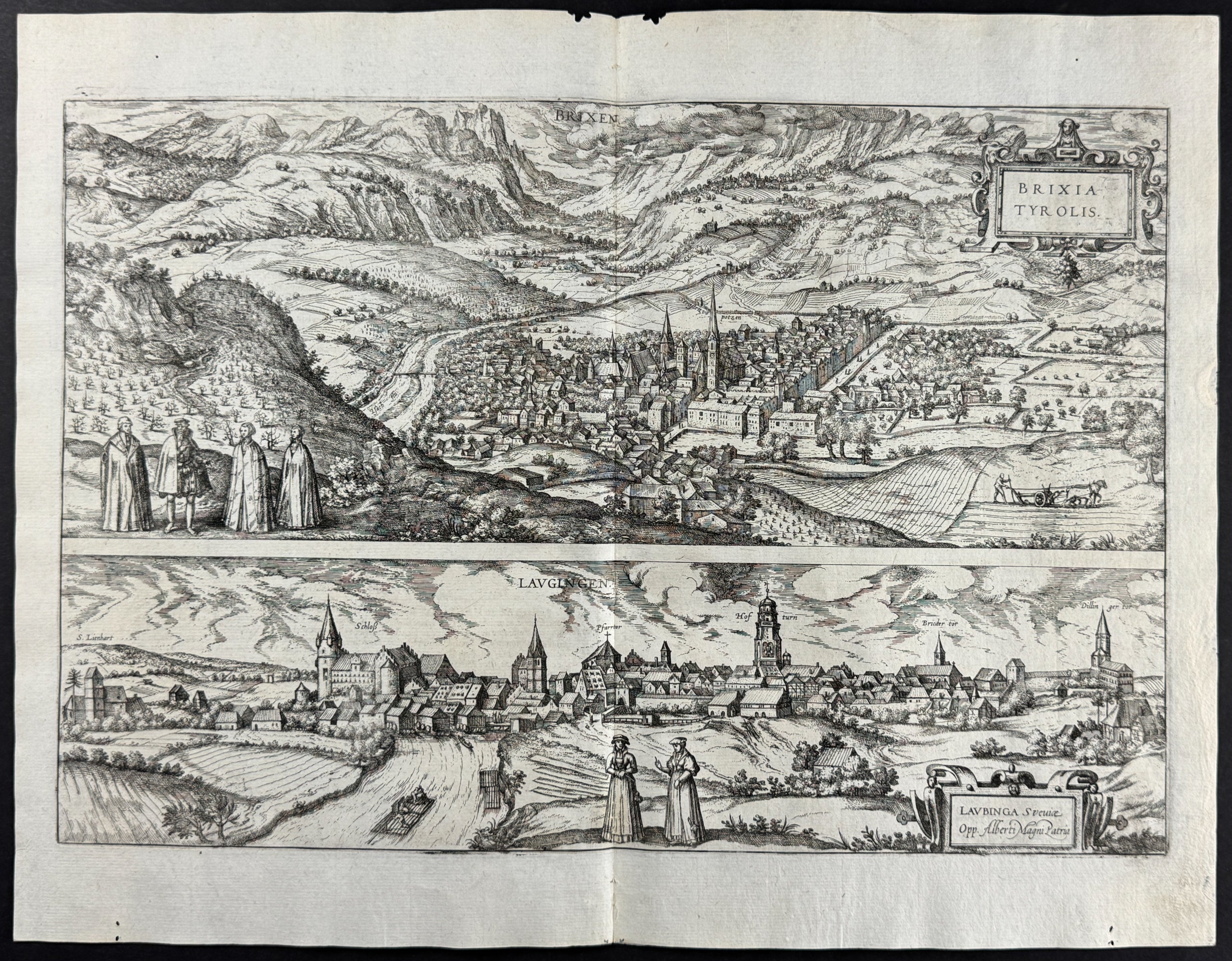 Views of Brixen, Italy and Lauingen, Germany