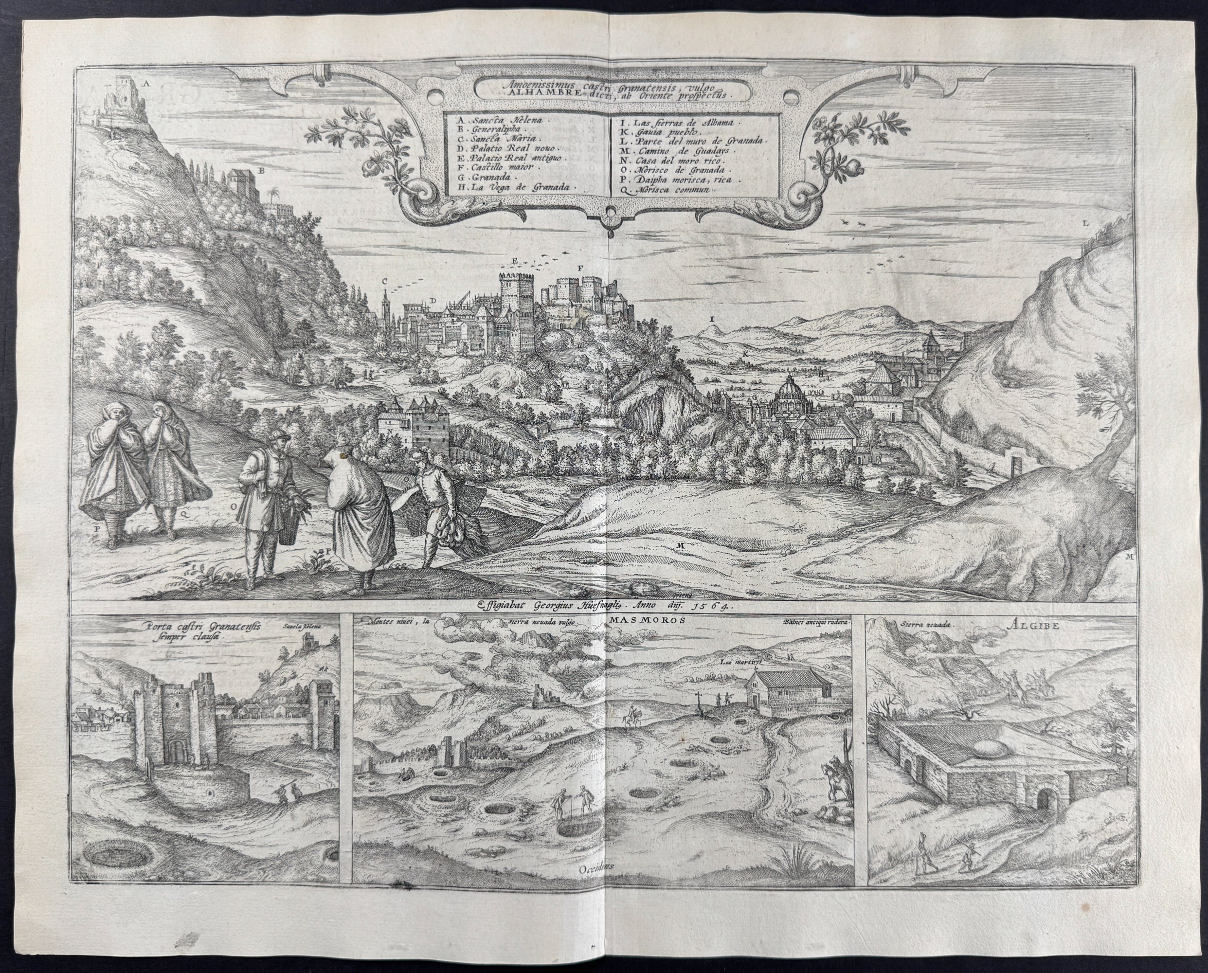 View of Granata (Granada), Spain (with view of the Alhambra)
