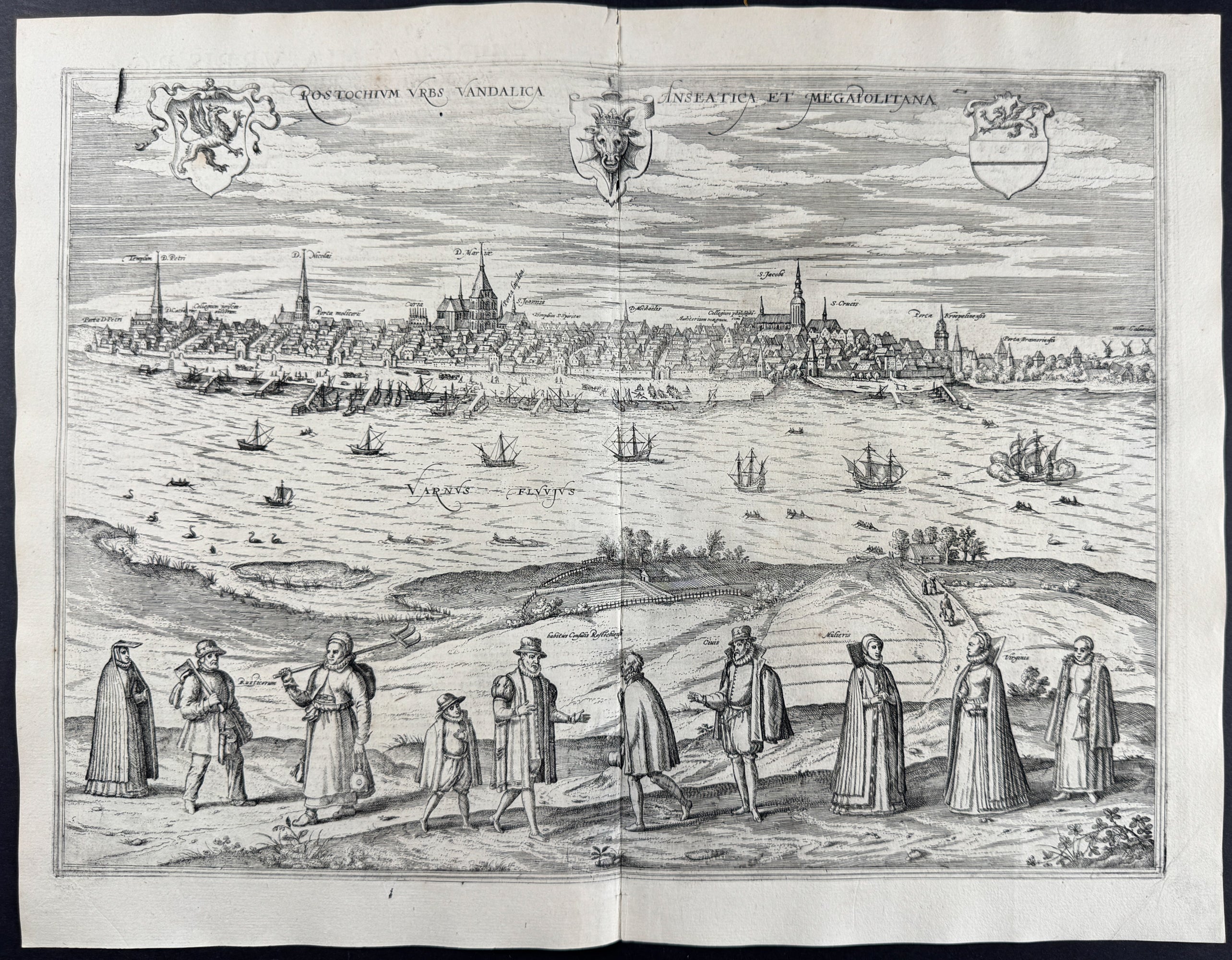 View of Rostock, Germany