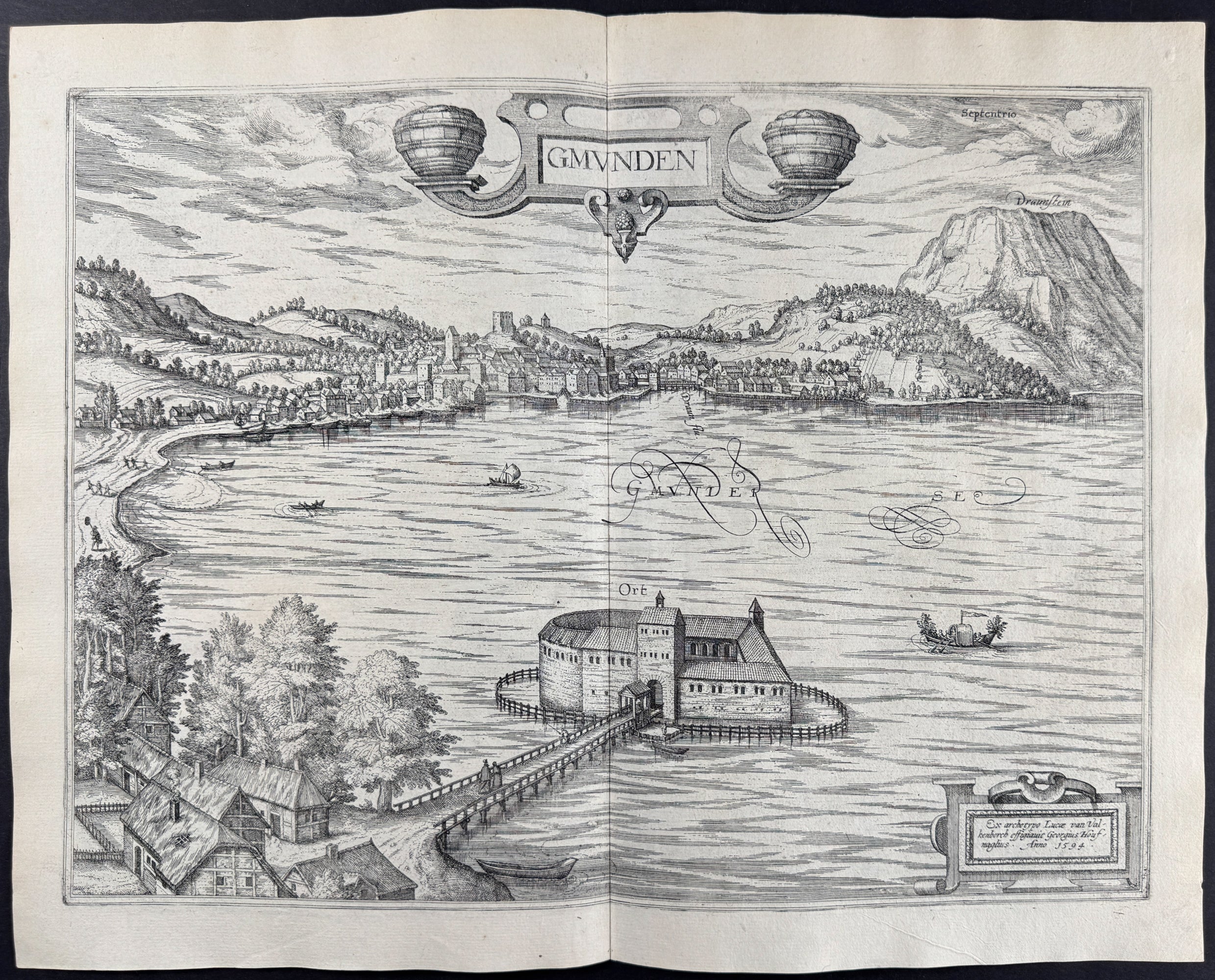 View of Gmunden, Austria