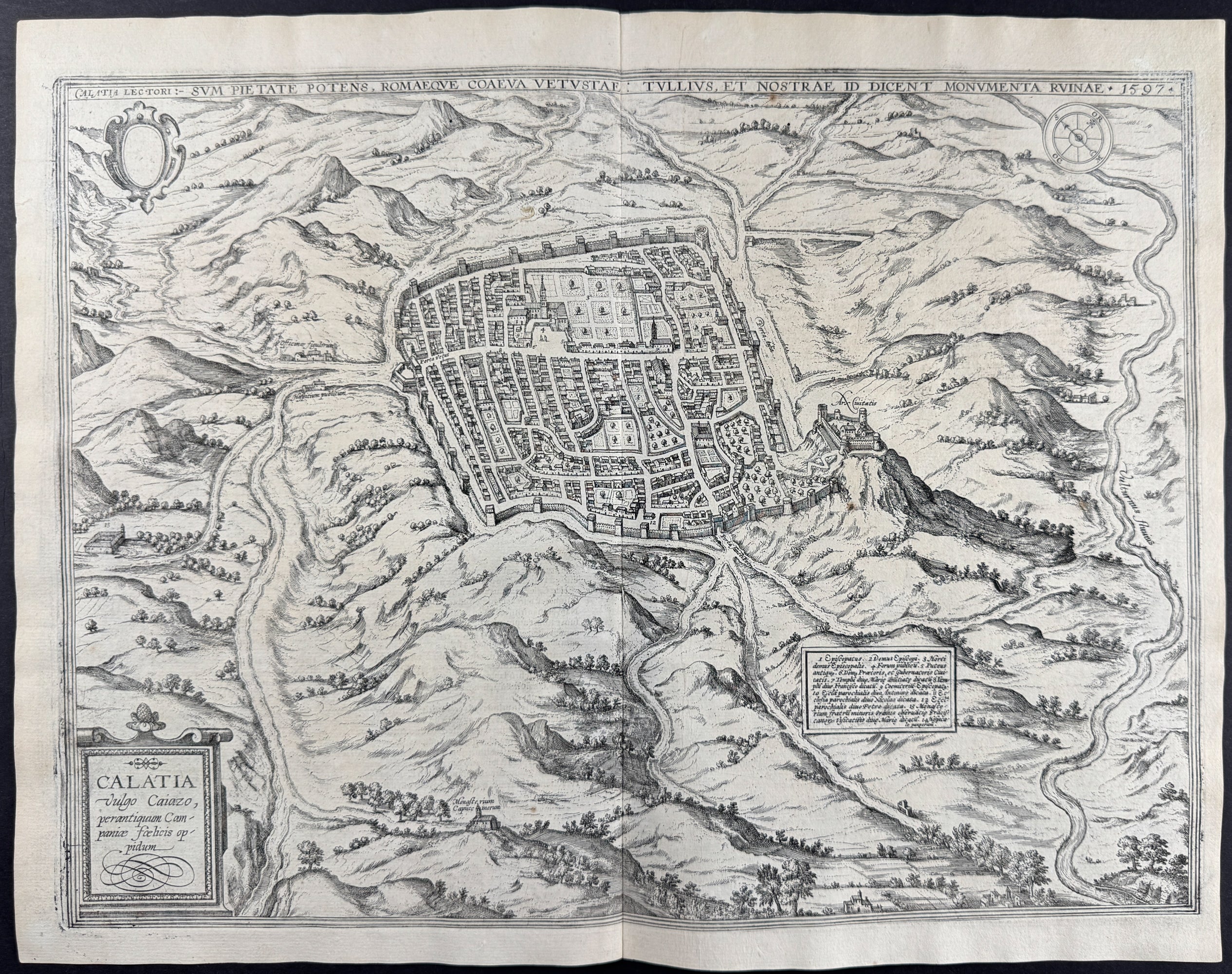View of Calatia (Caiazzo), Italy