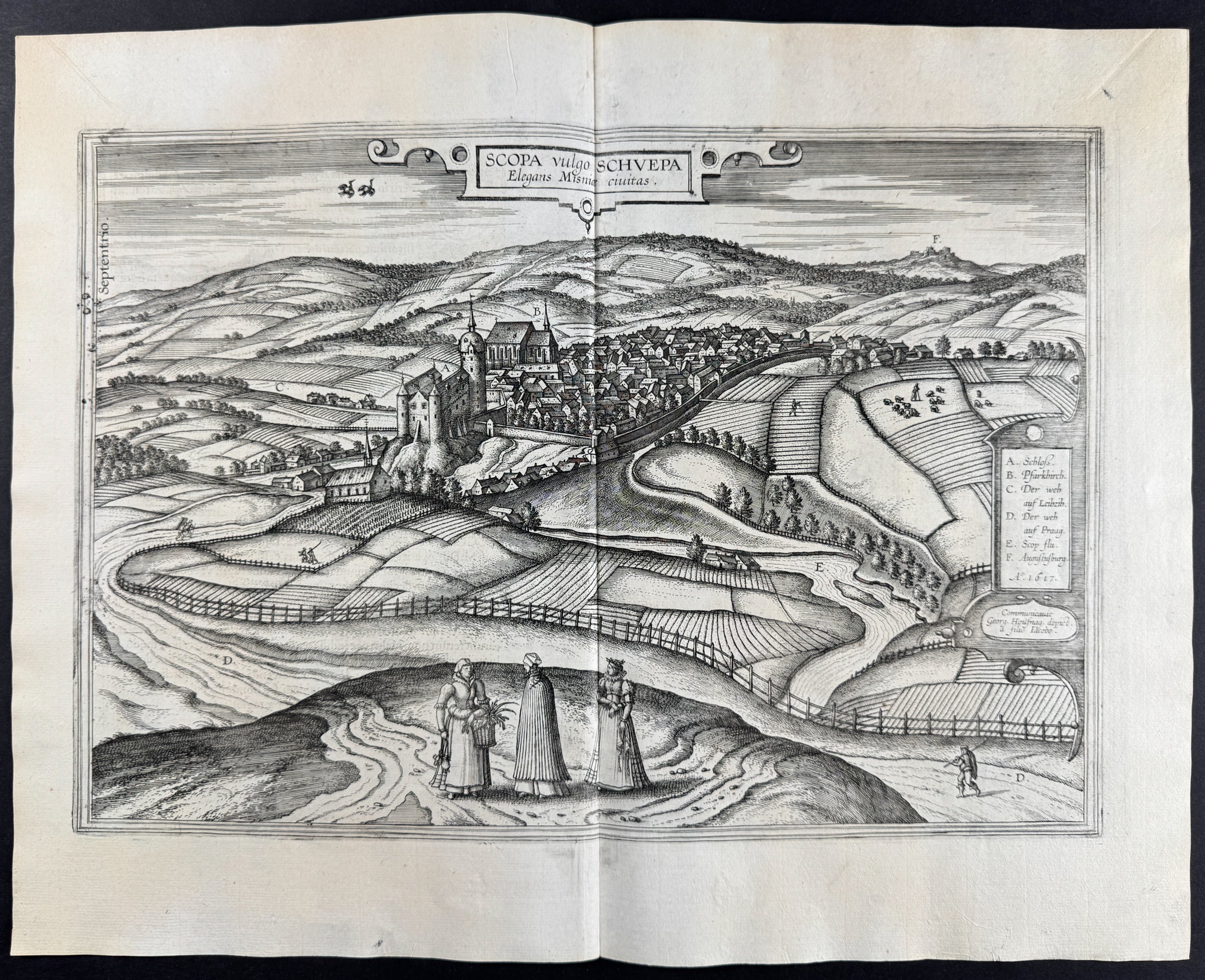 View of Zschopau, Germany