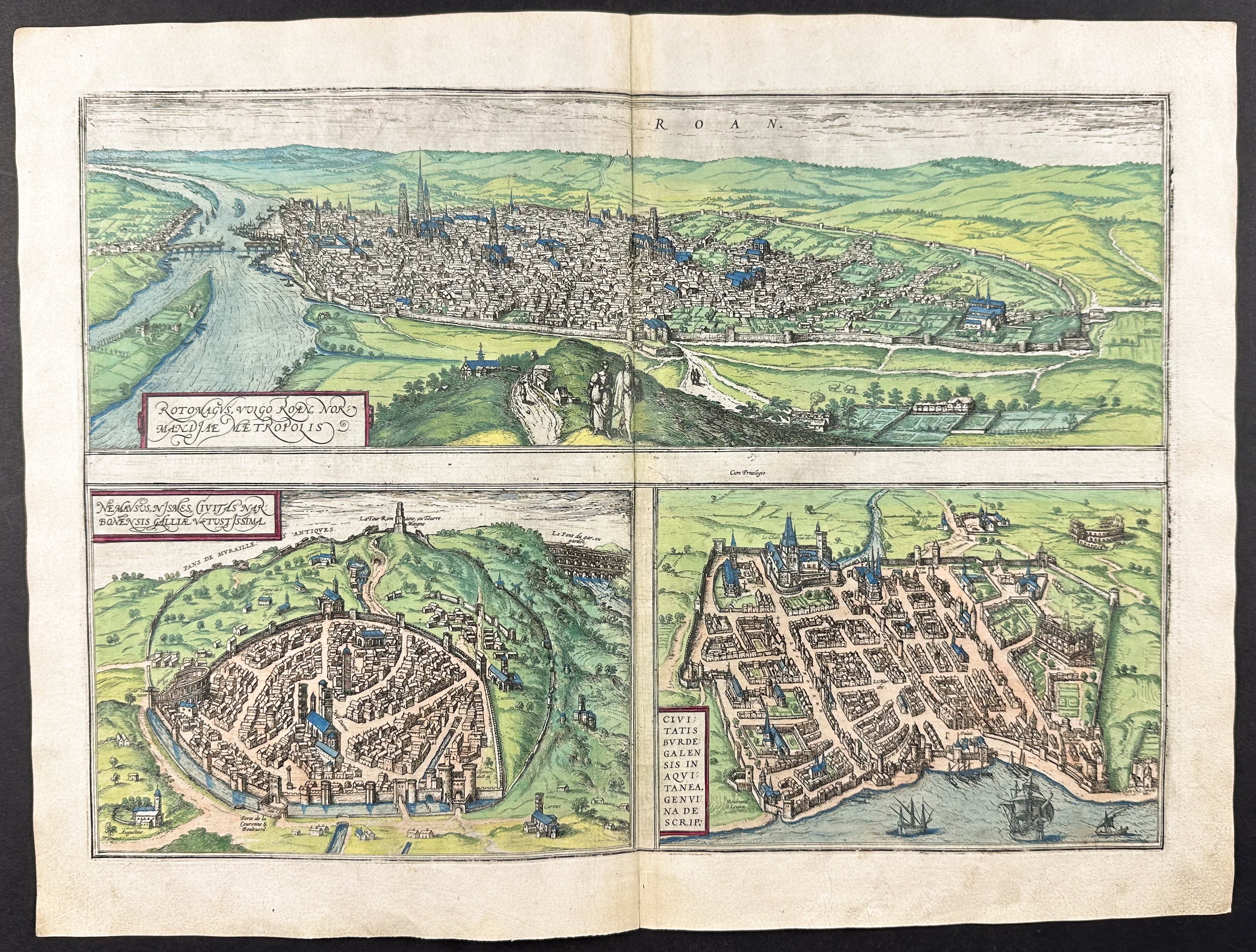 Views of France: Rotomagus (Roulle), Nemausum, Burdegala