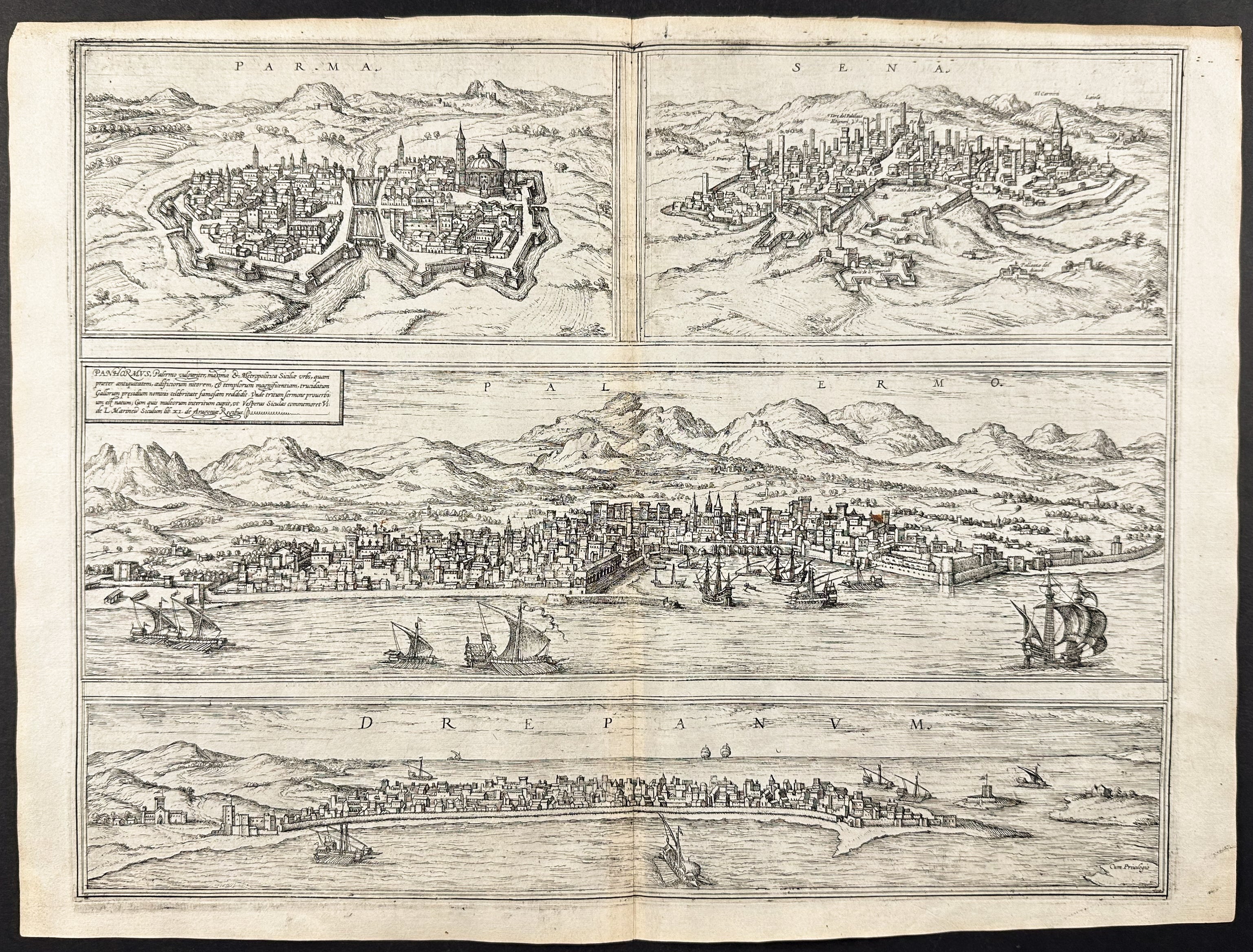 Views of Italy: Siena, Parma, Palermo and Trapani