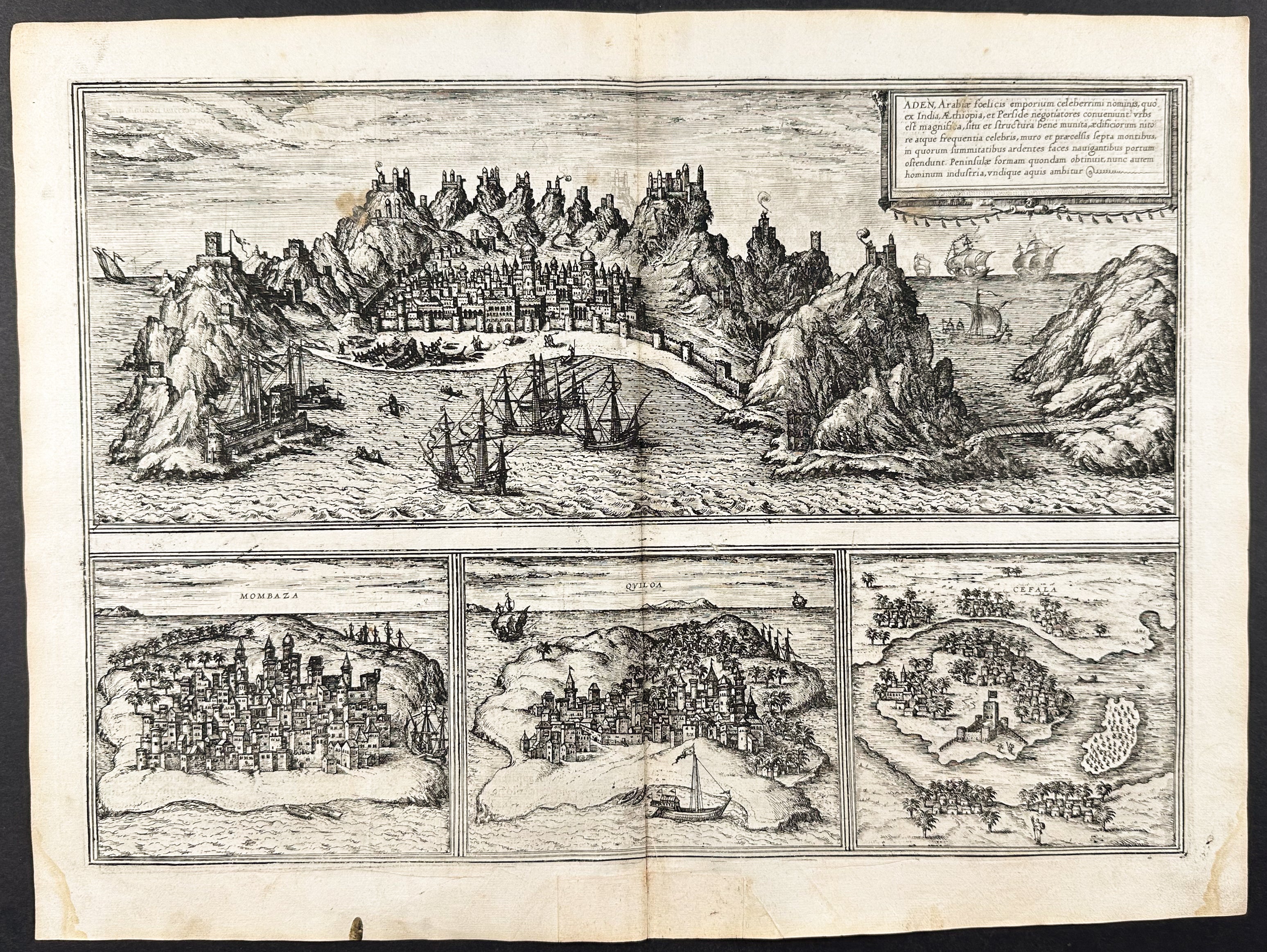 Views of Africa and Asia: Aden, Mombasa, Kilwa Kisawani, Sofala