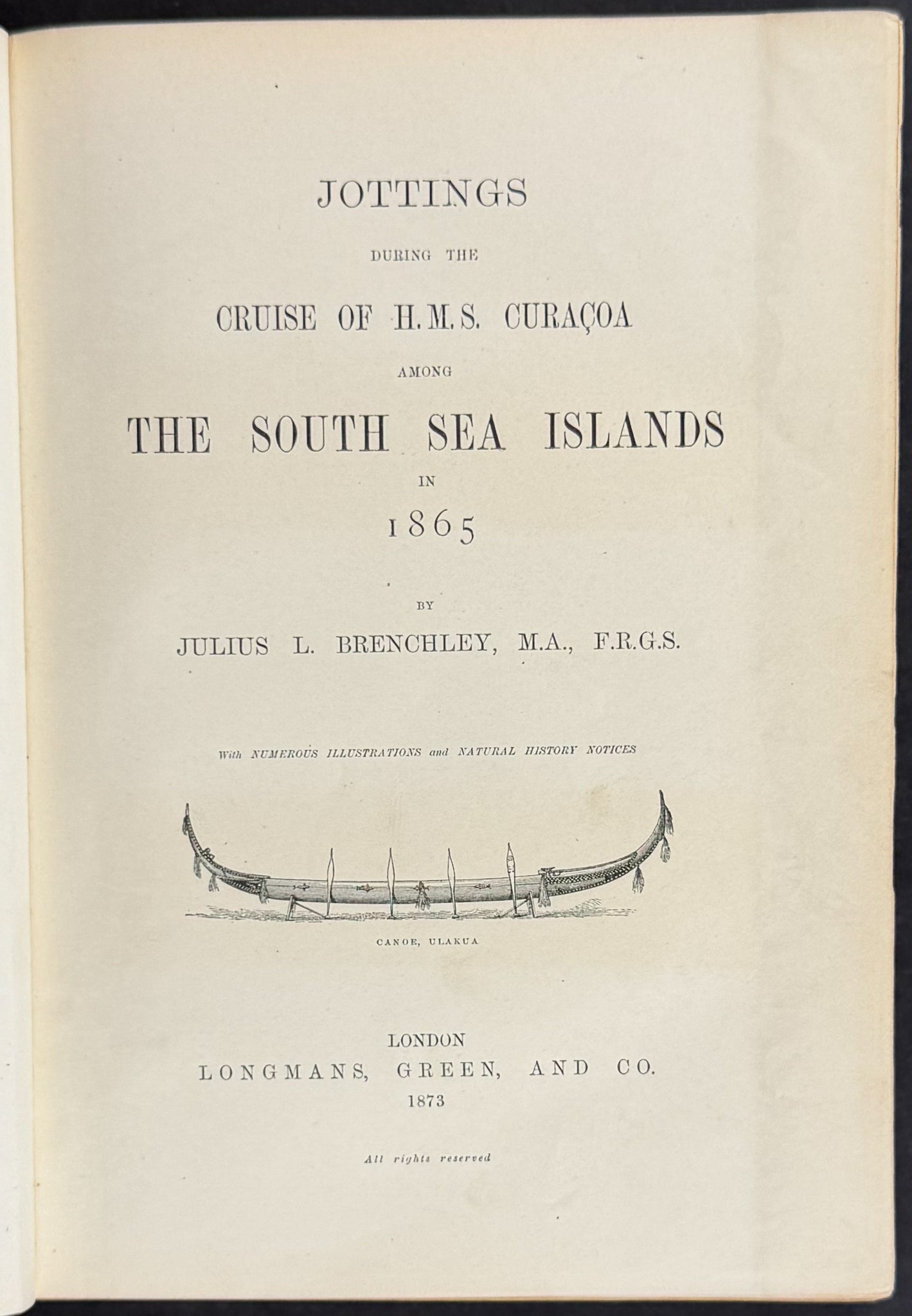 South Sea Islands in 1869