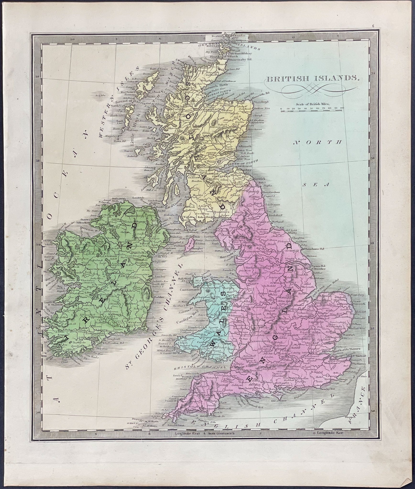 Map of British Islands