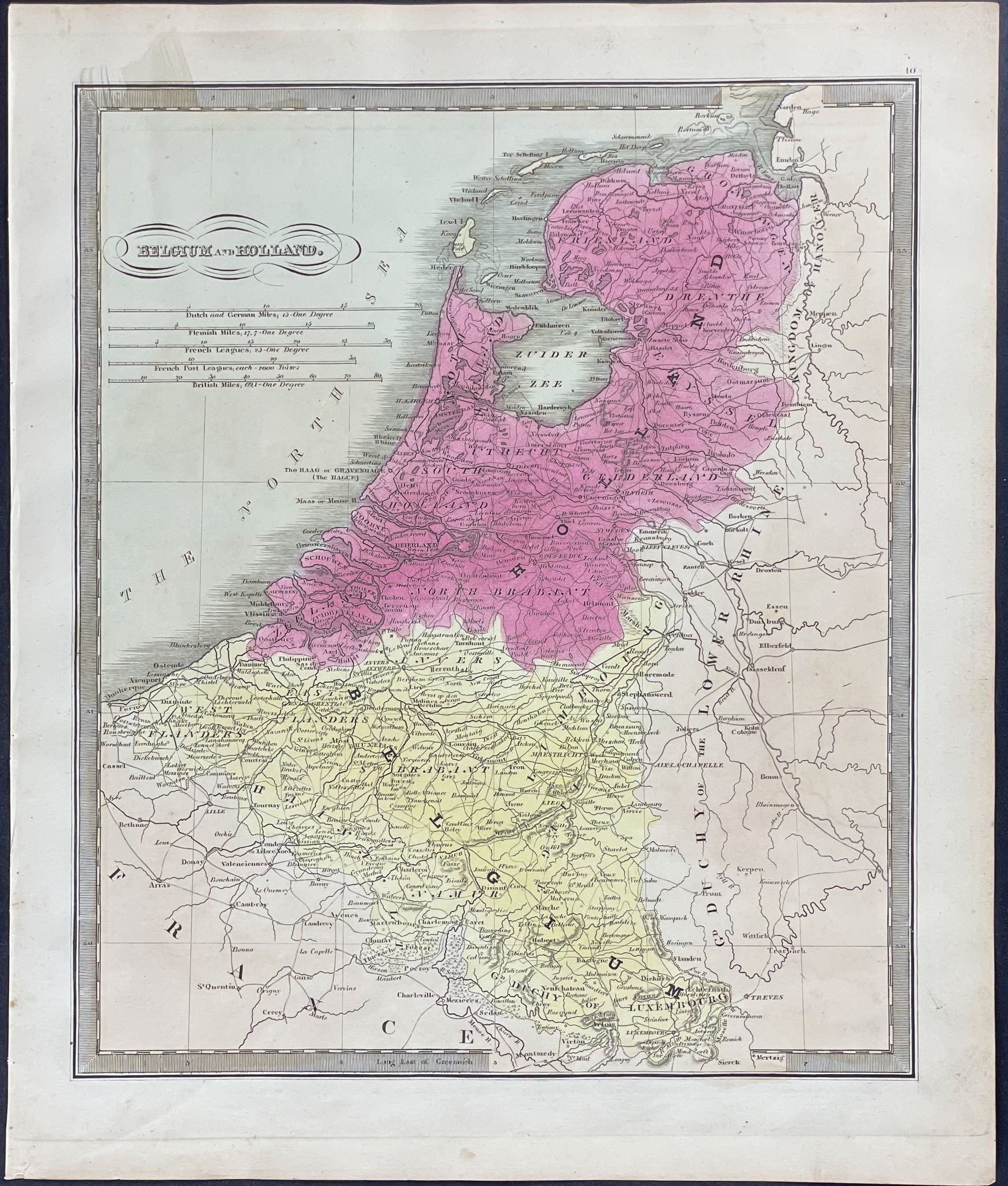 Map of Belgium & Holland