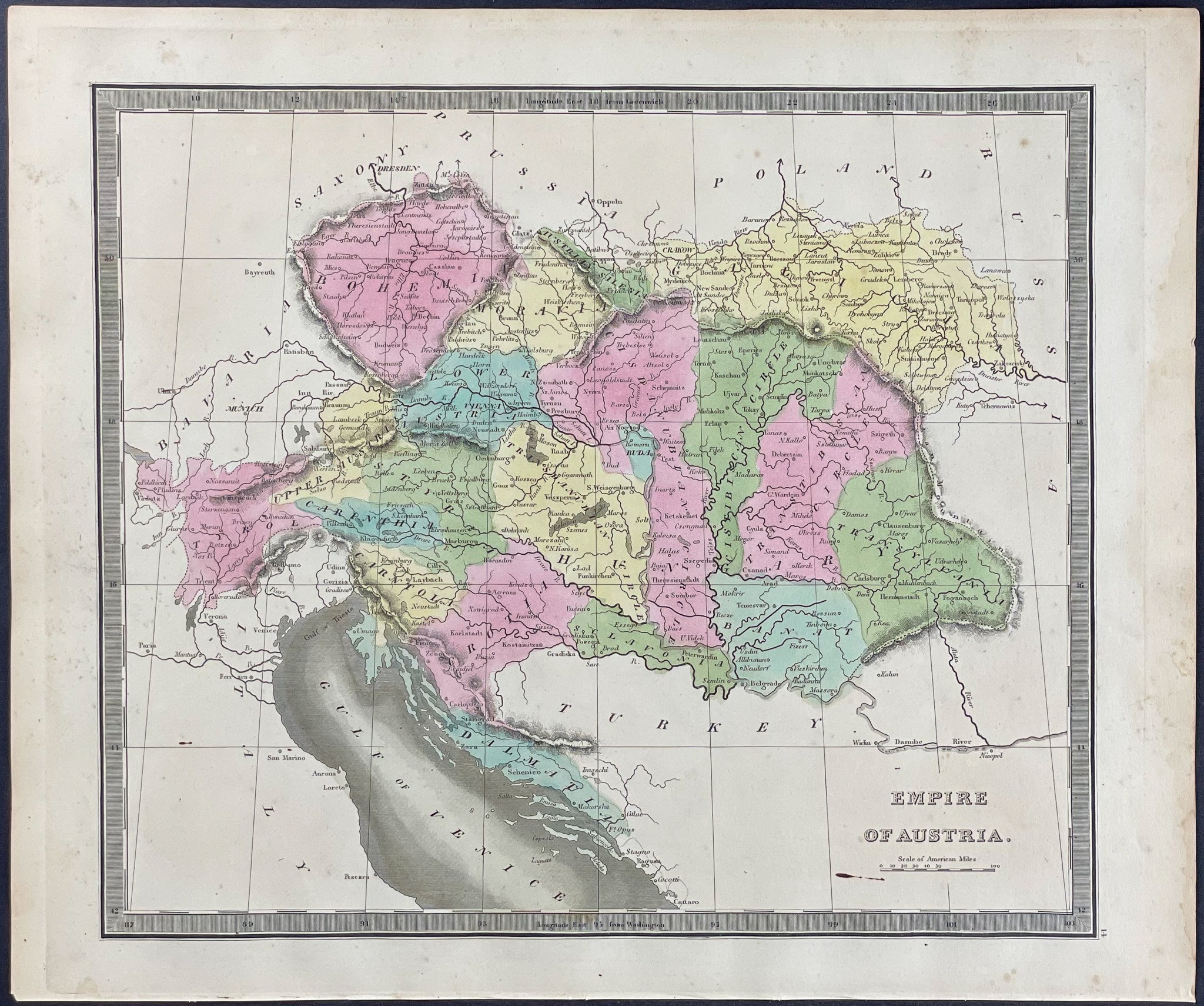 Map of Austrian Empire