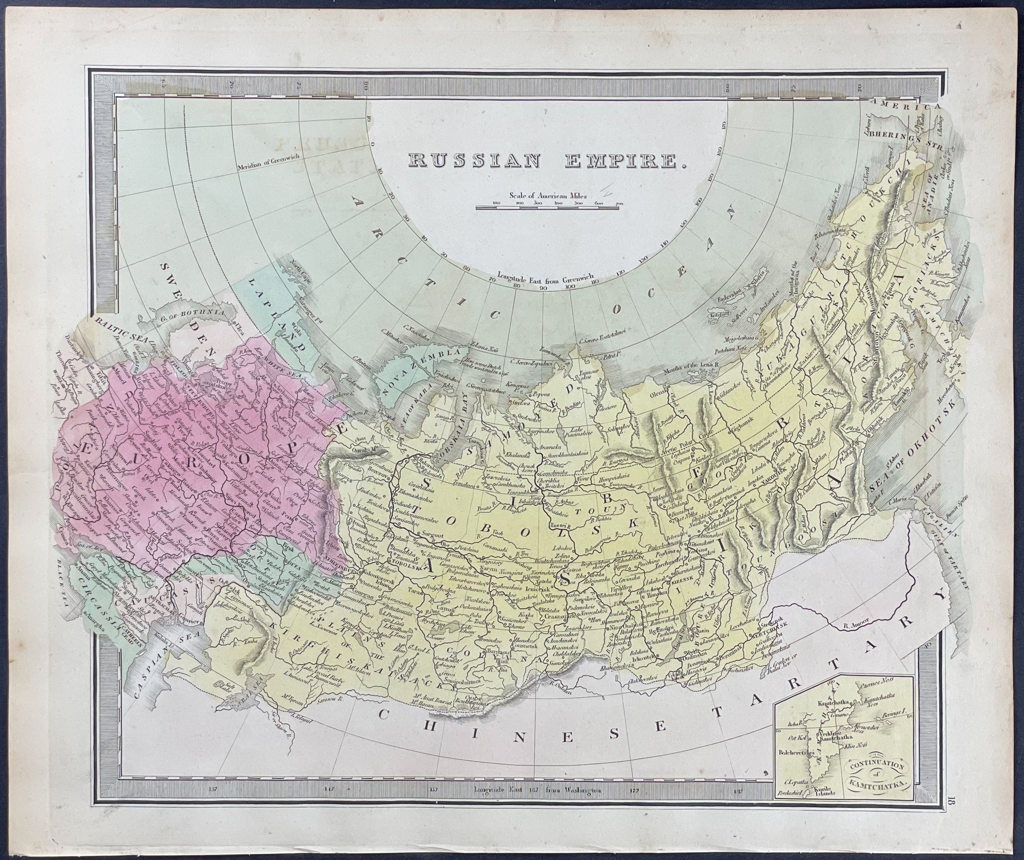 Map of Russian Empire