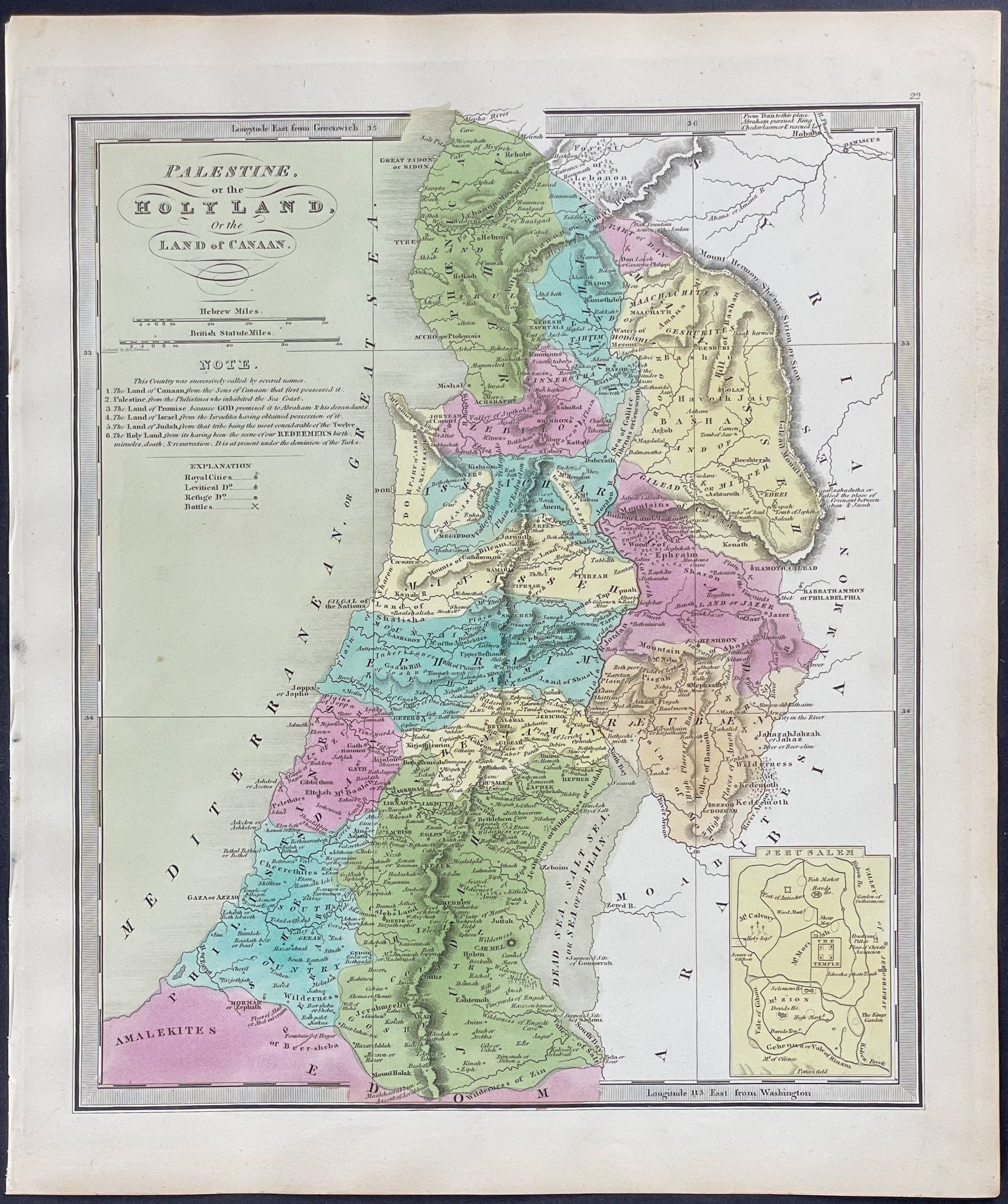 Map of Palestine