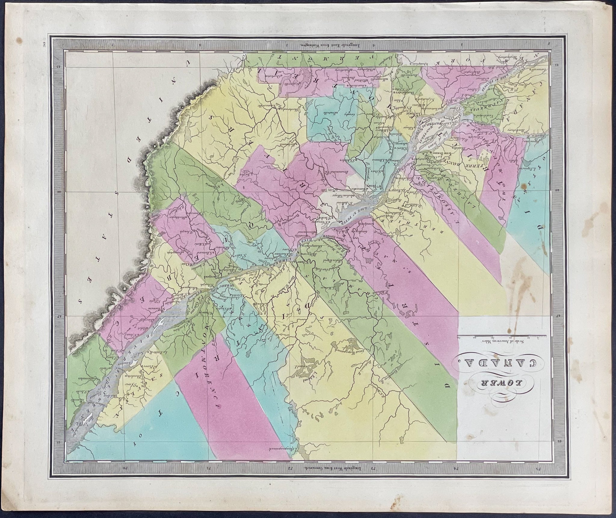 Map of Lower Canada