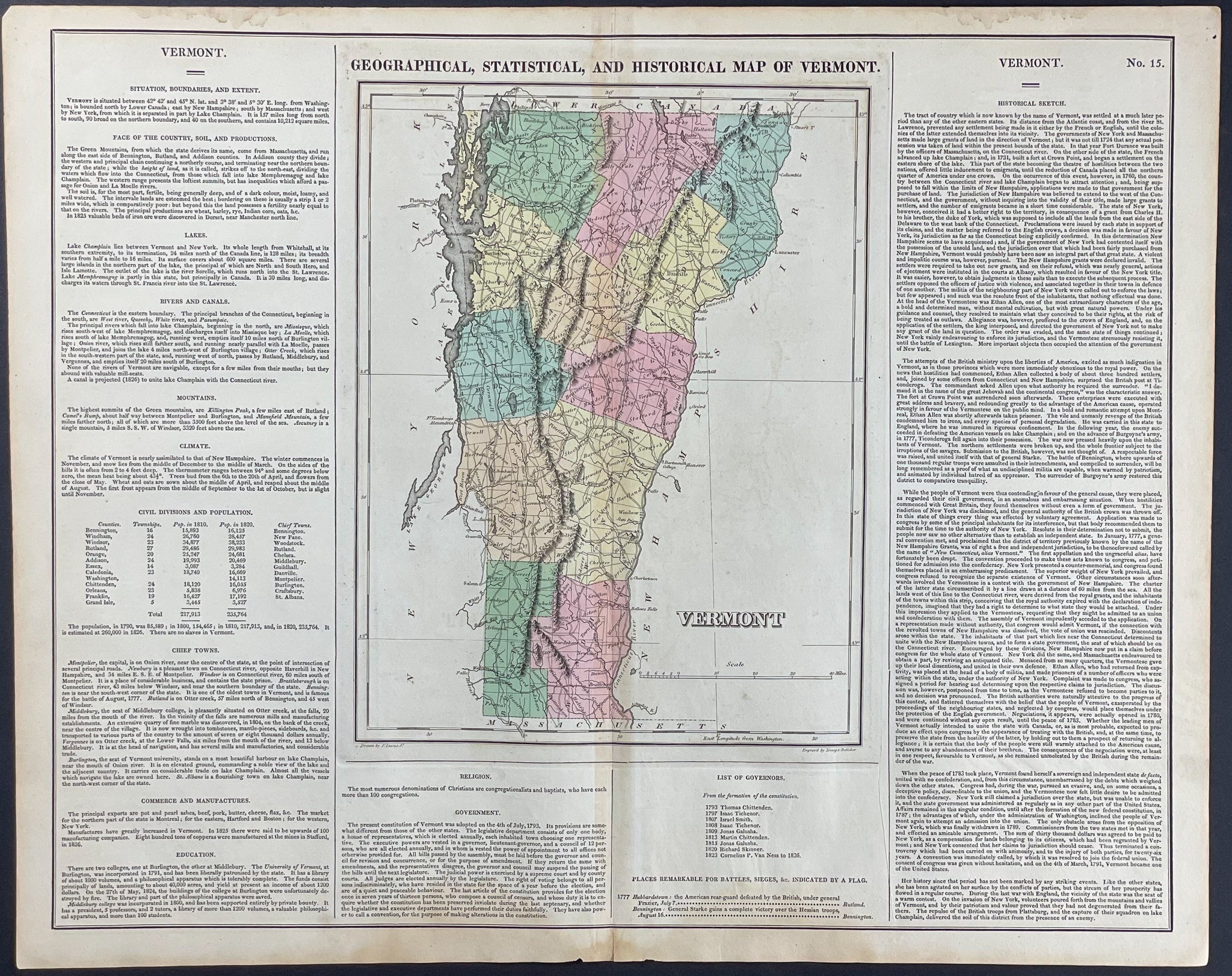 Map of Vermont