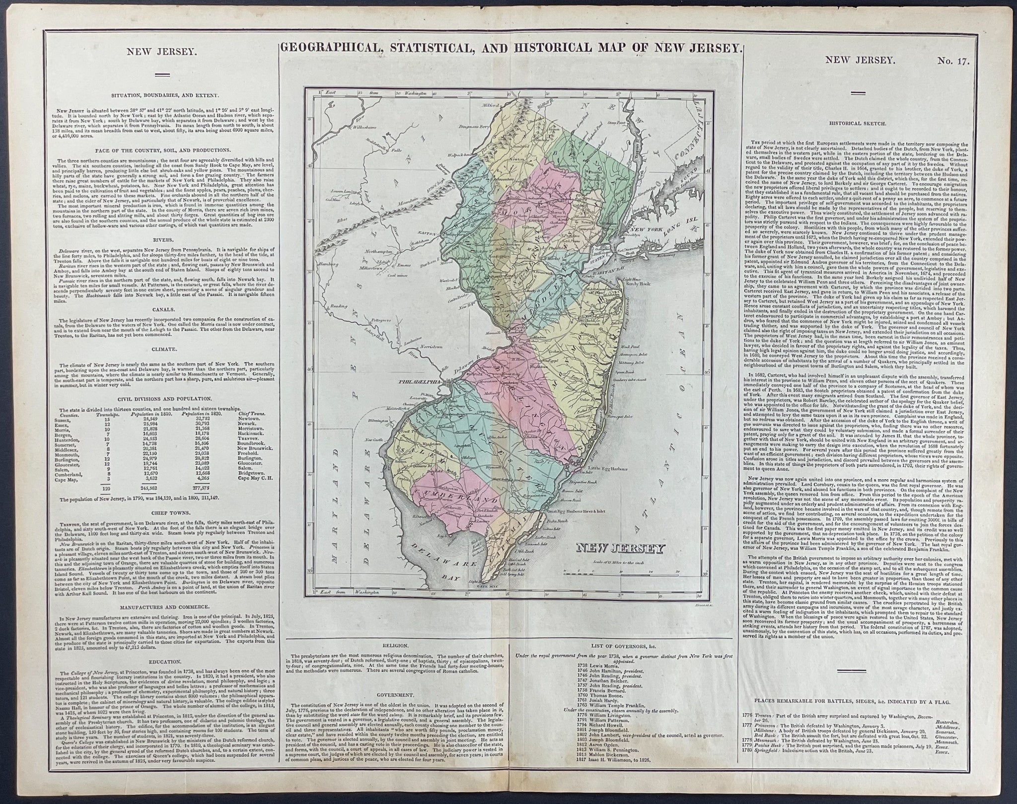 Map of New Jersey
