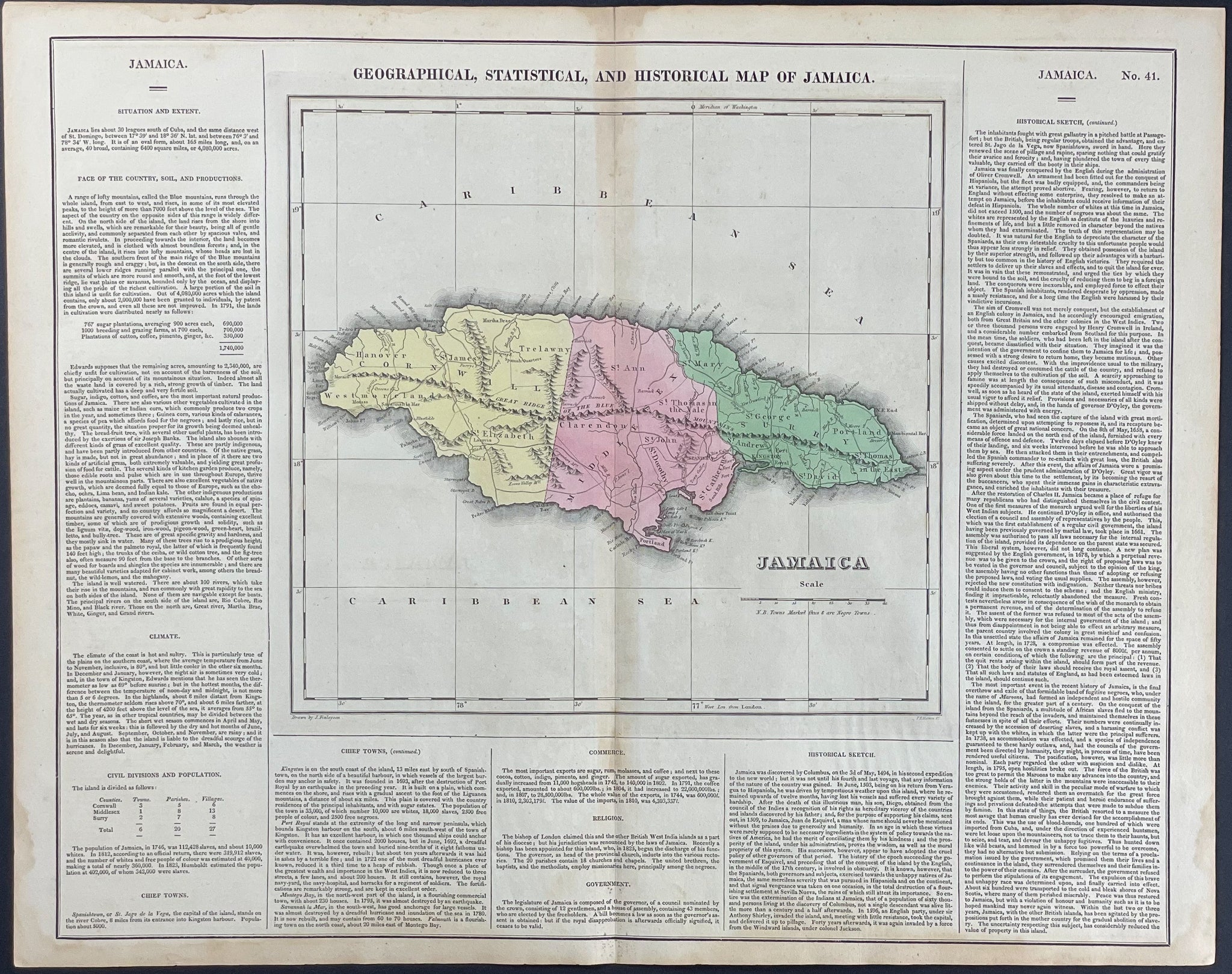 Map of Jamaica